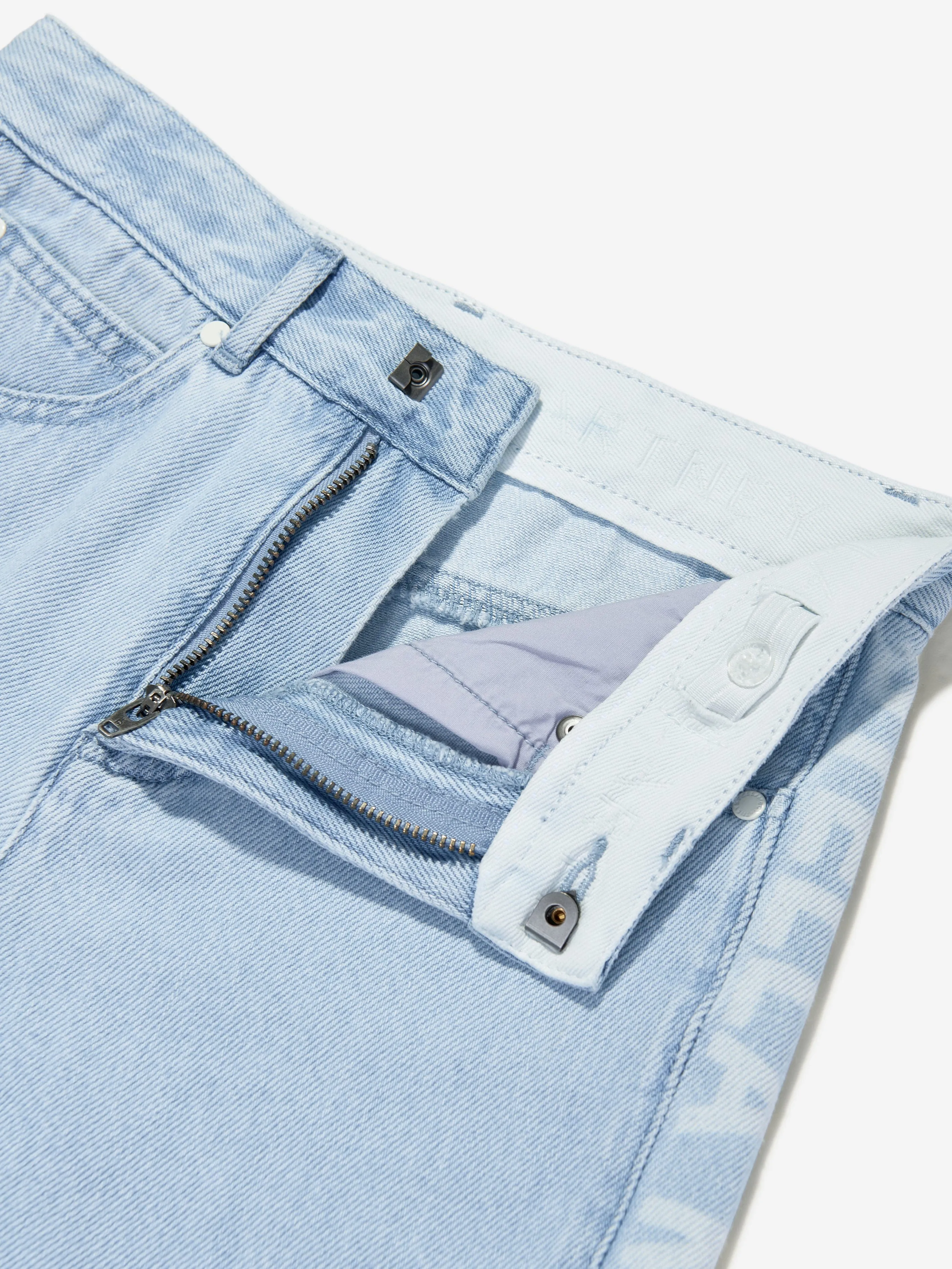 Blaue Denim-Shorts mit Logo für Jungen