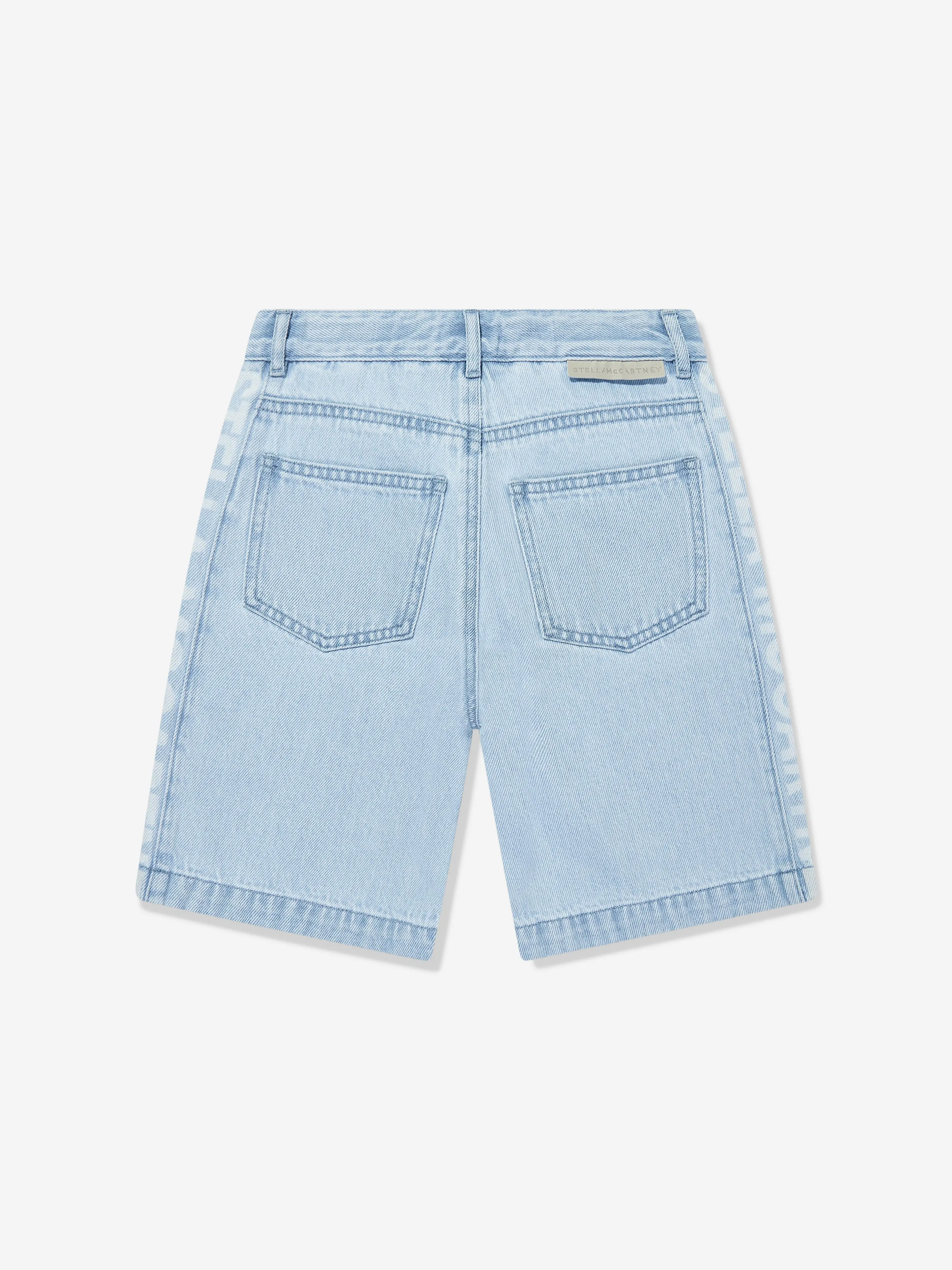 Blaue Denim-Shorts mit Logo für Jungen