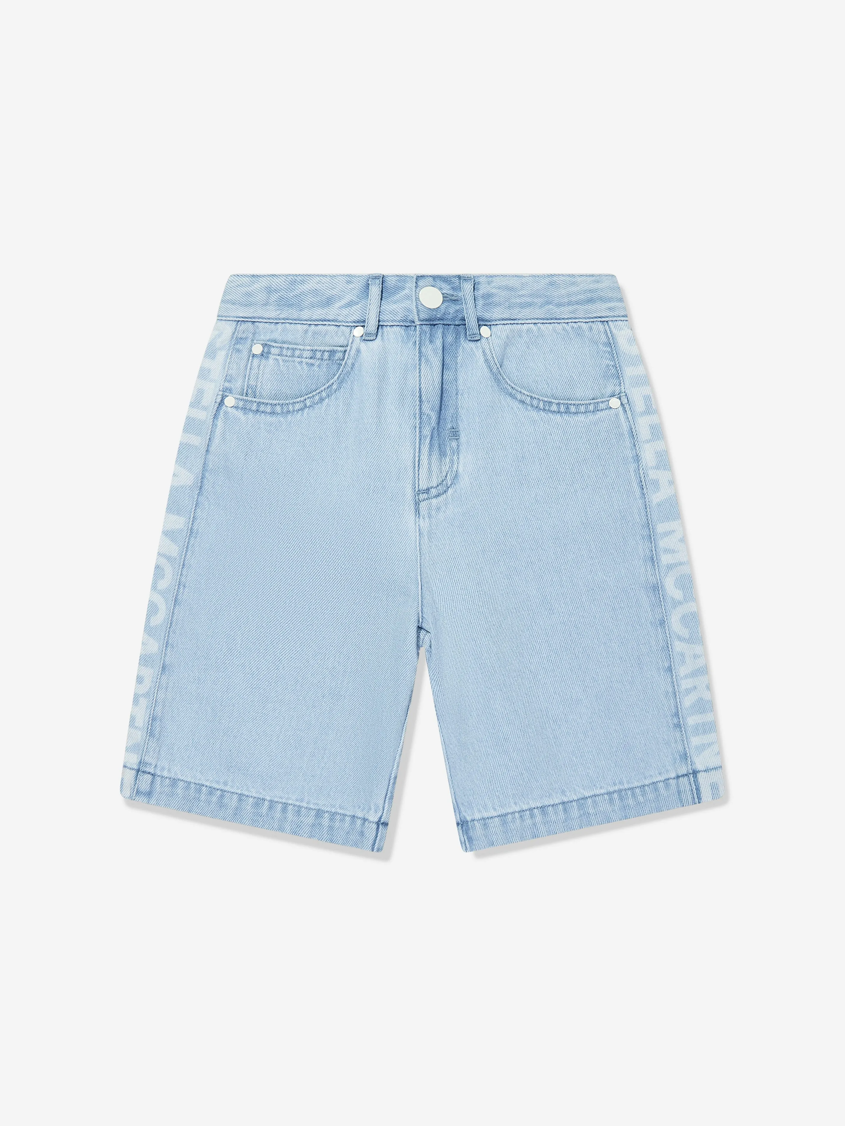 Blaue Denim-Shorts mit Logo für Jungen