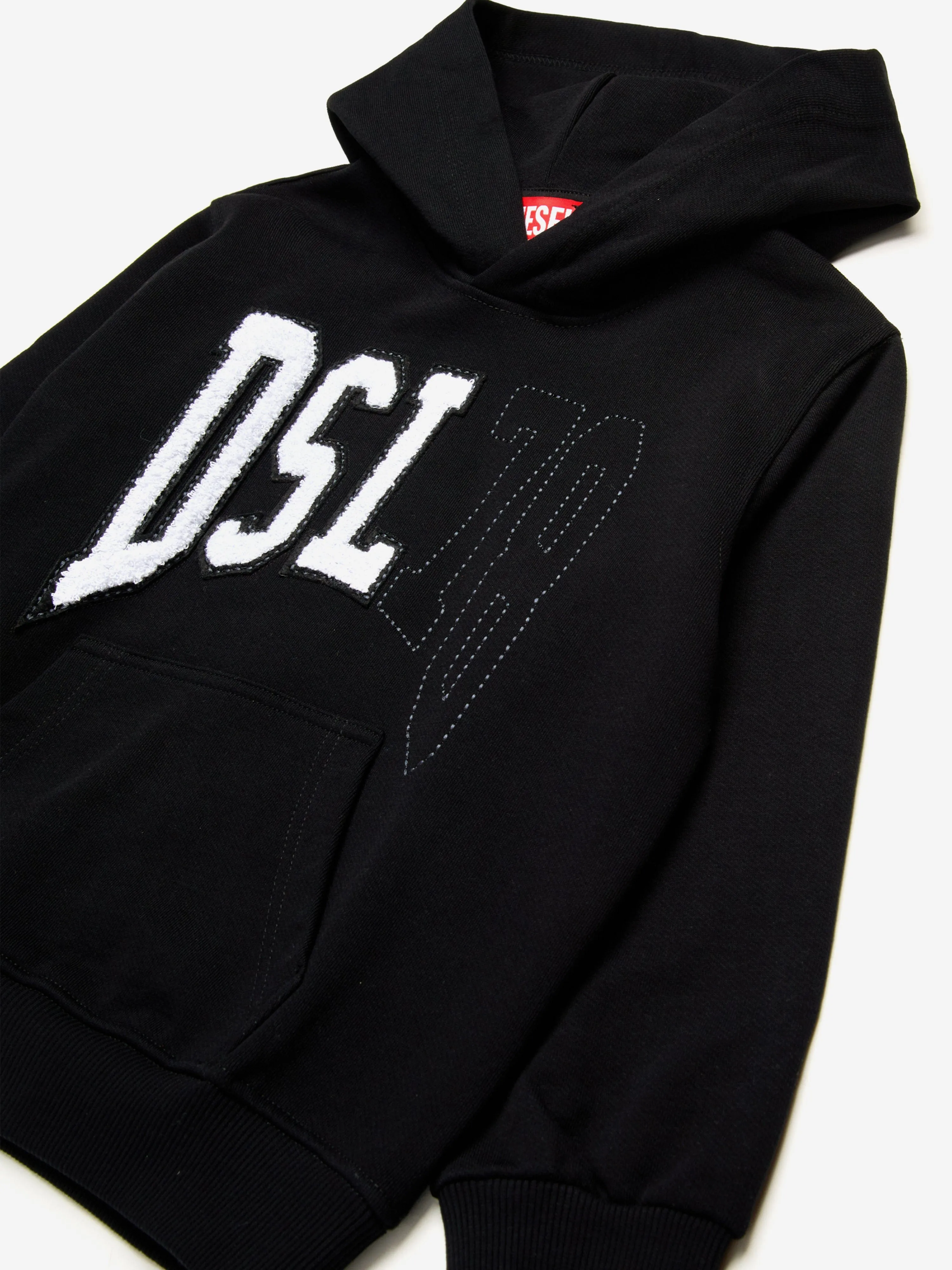 Jungen Logo Hoodie in Schwarz