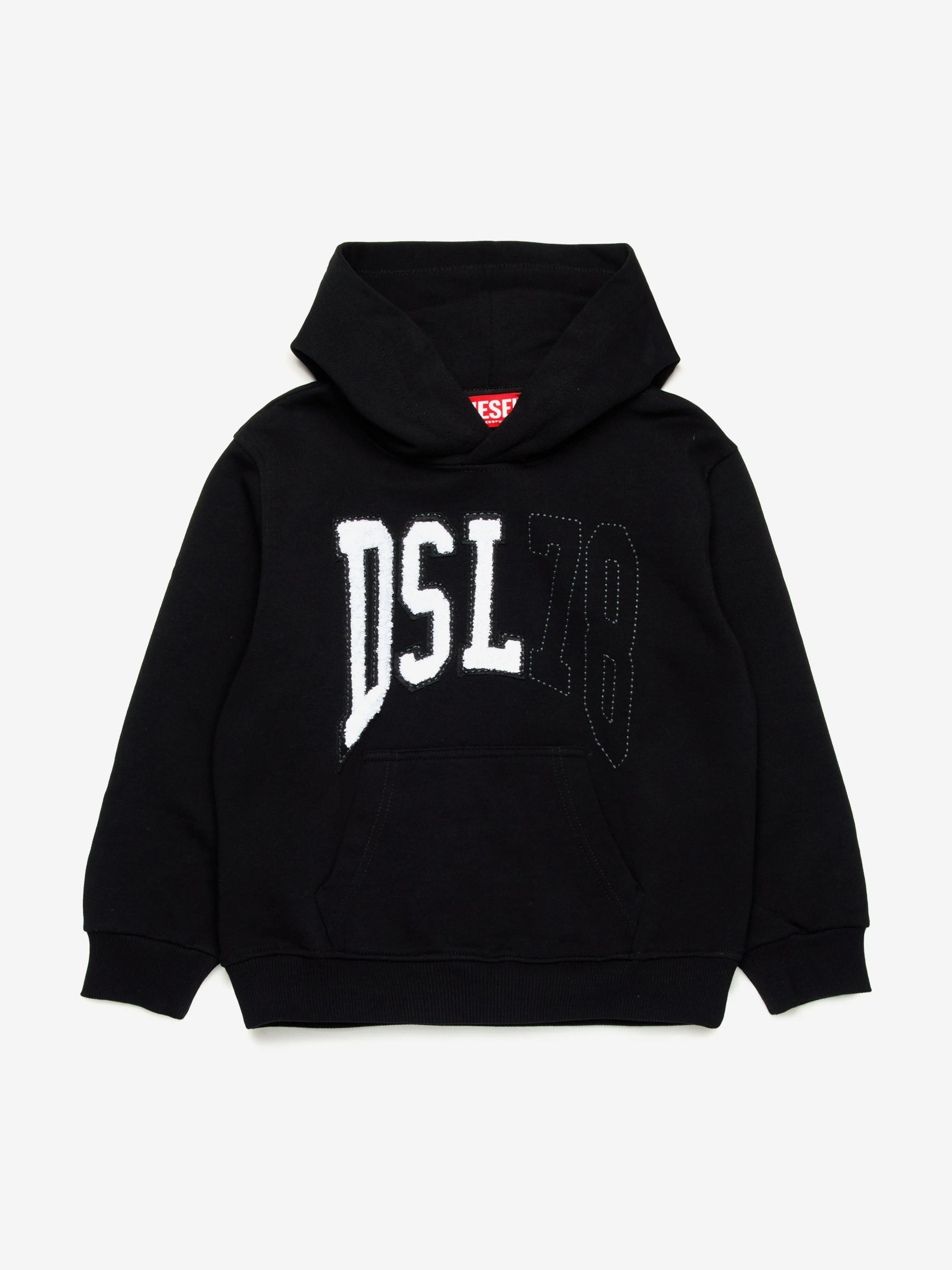 Jungen Logo Hoodie in Schwarz