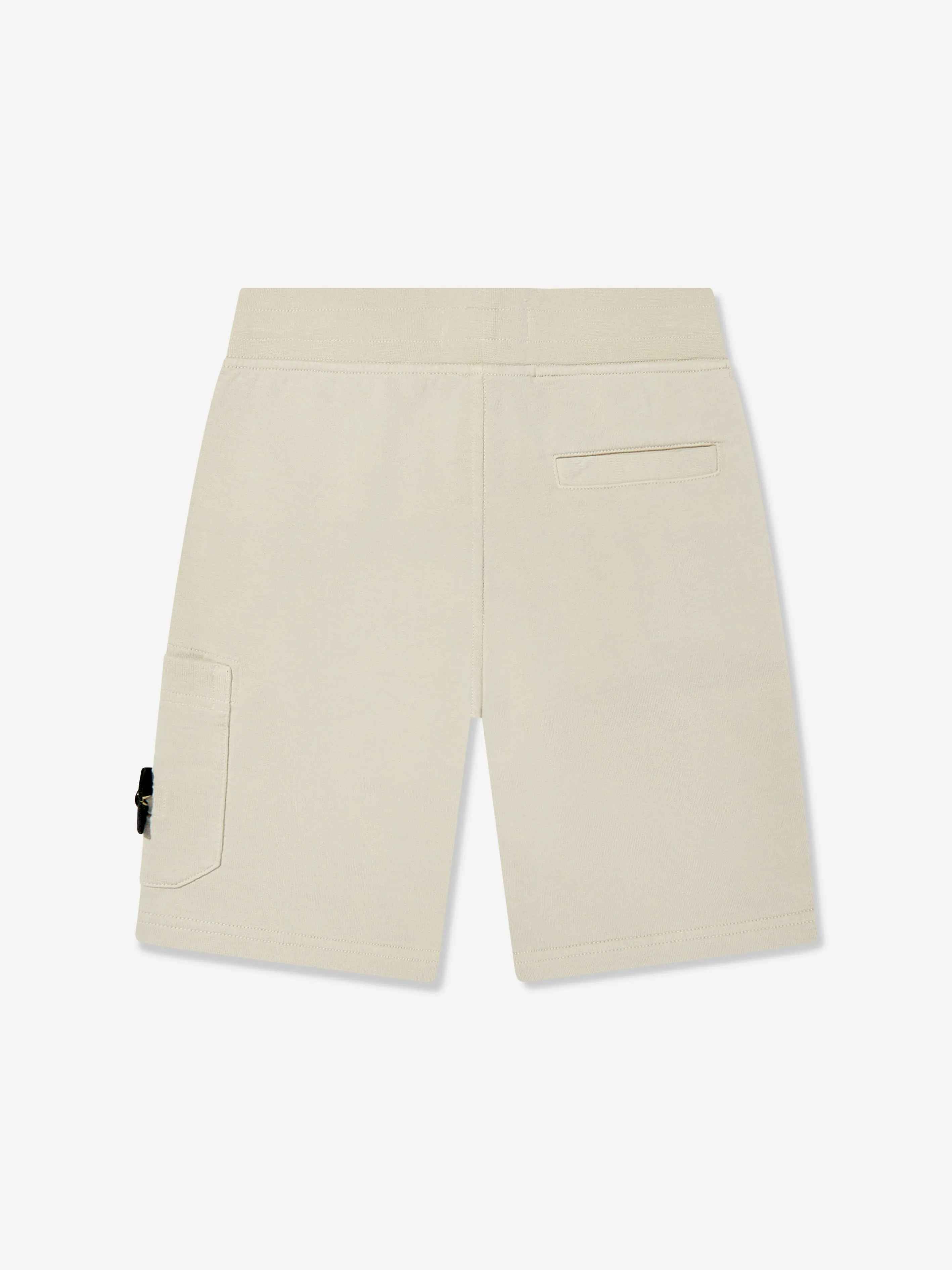 Jungen Logo Hosentaschen Shorts in Beige