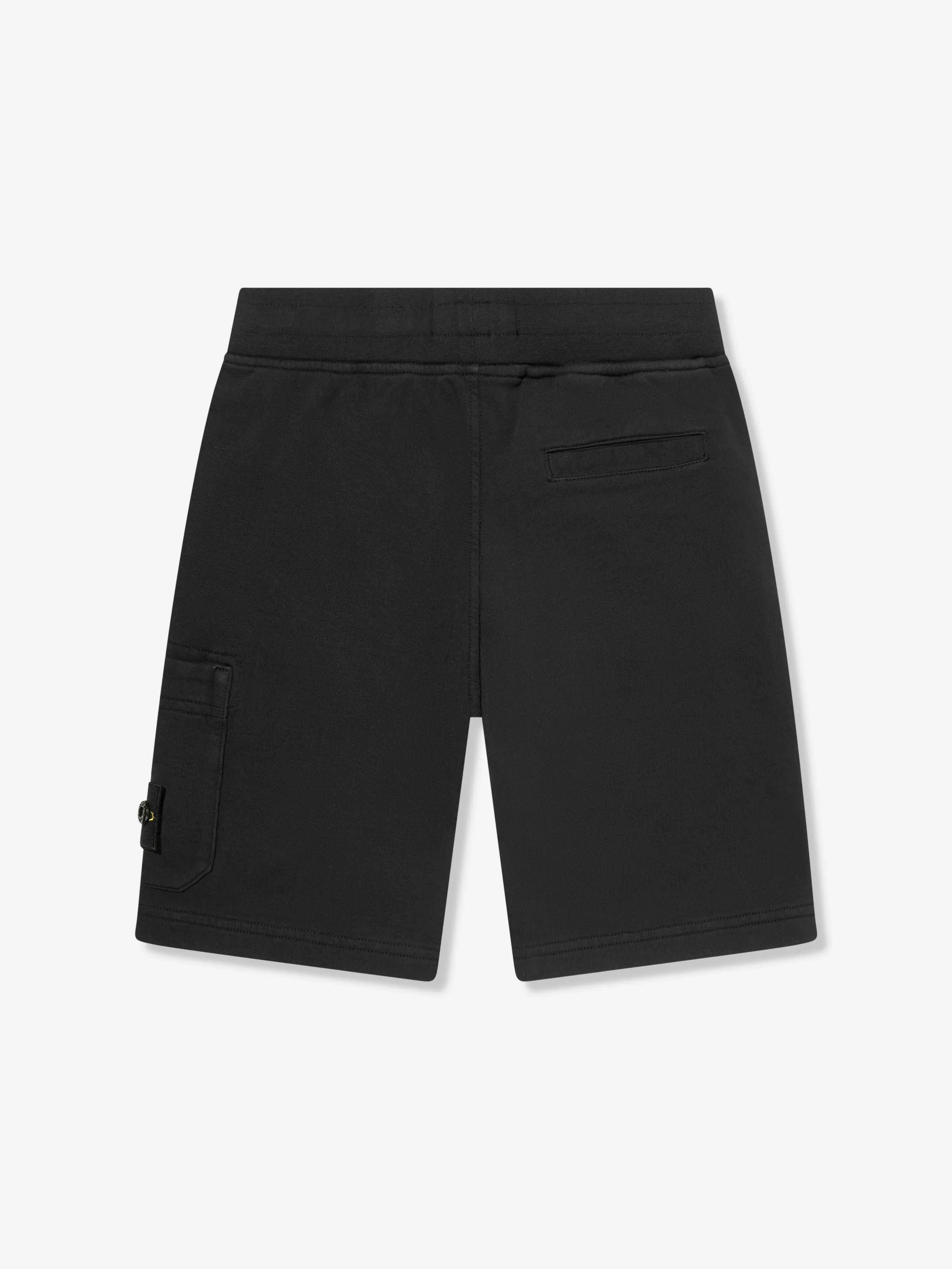 Jungen Logo Hosentaschen Shorts in Schwarz
