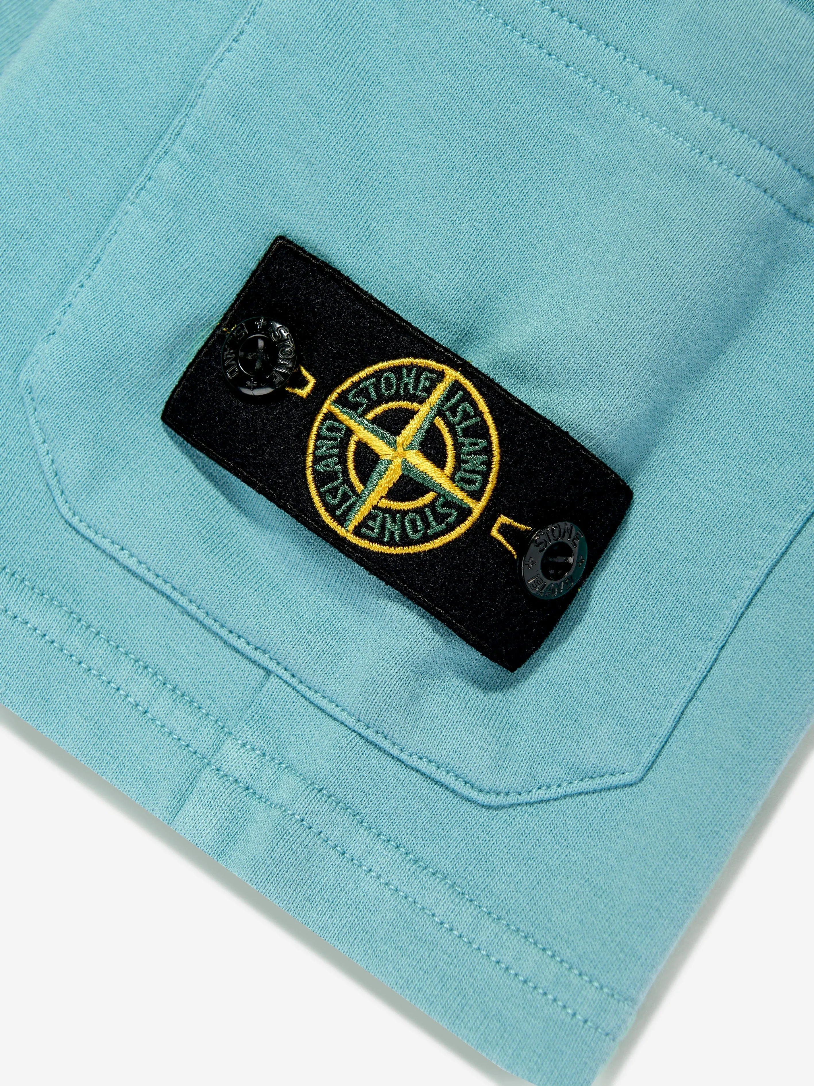 Jungen Logo Hosentaschen Shorts in Blau