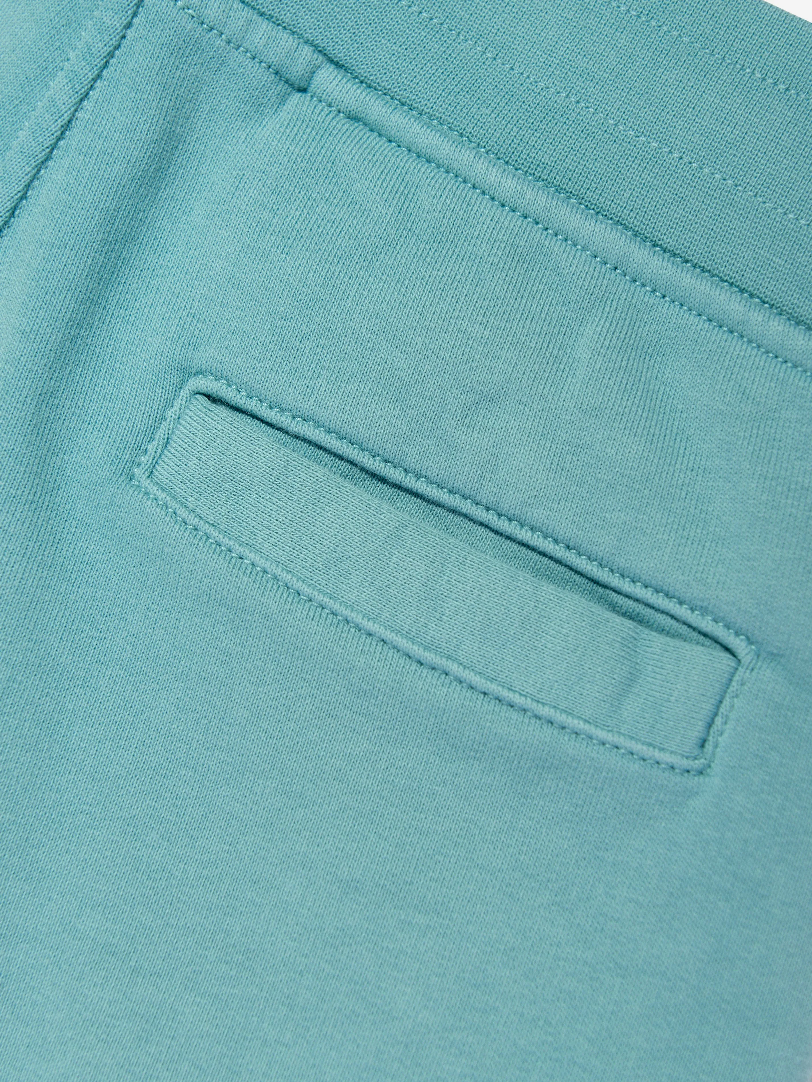Jungen Logo Hosentaschen Shorts in Blau