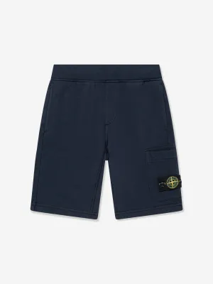 Jungen Logo-Taschen Shorts in Marineblau