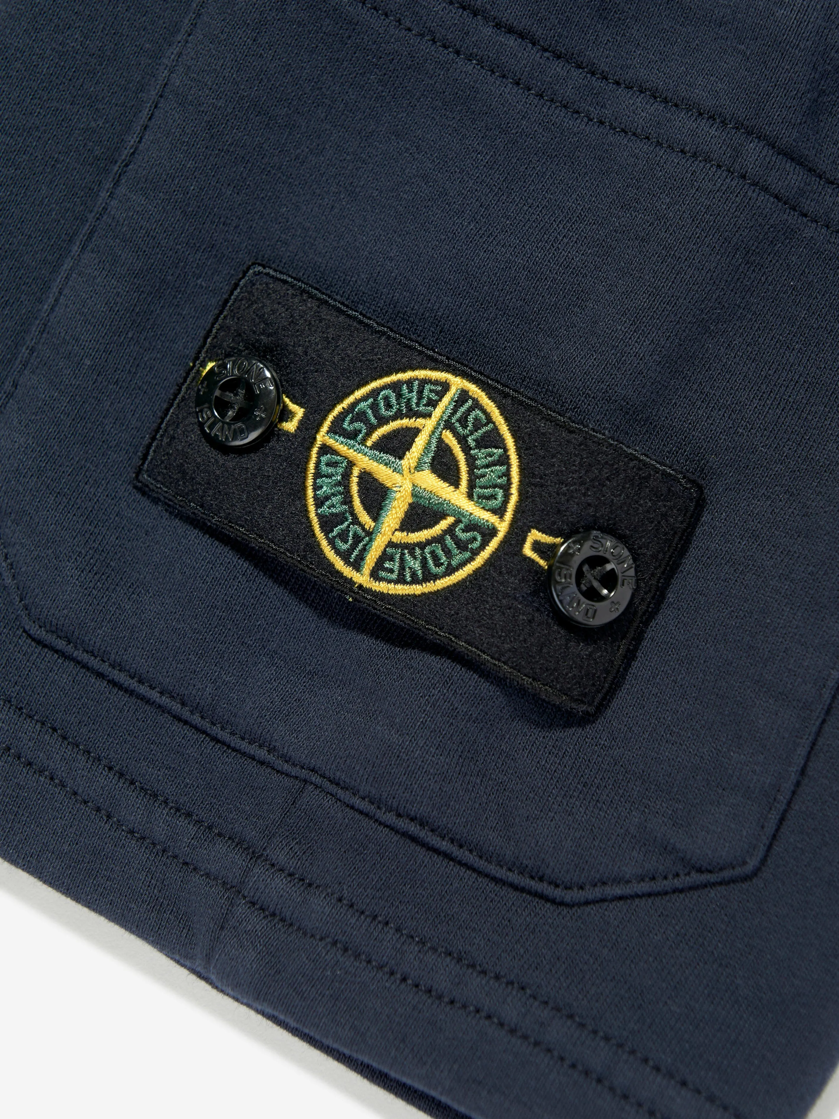 Jungen Logo-Taschen Shorts in Marineblau