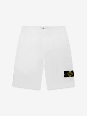Jungen Logo Hosentaschen Shorts in Weiß