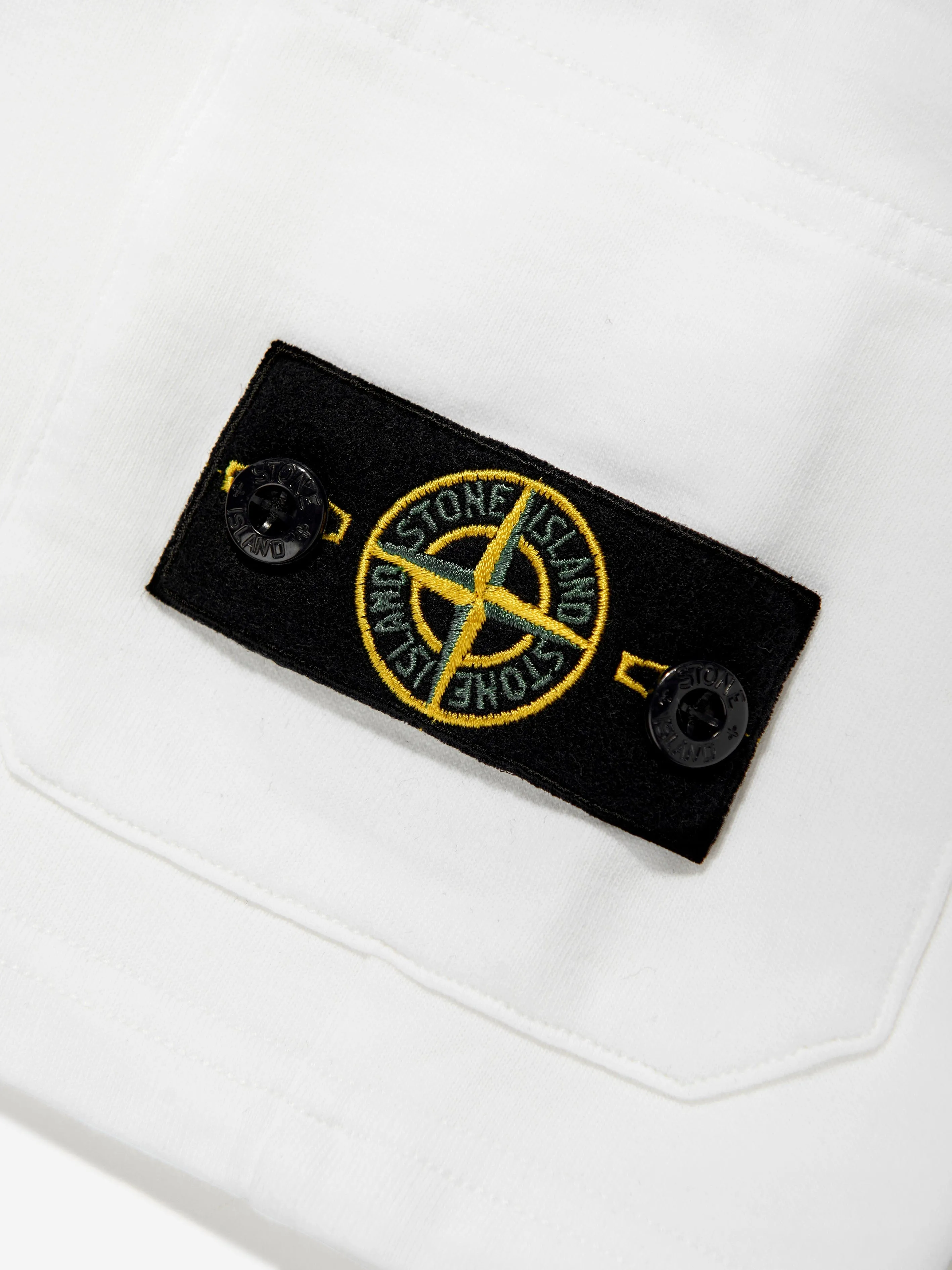 Jungen Logo Hosentaschen Shorts in Weiß