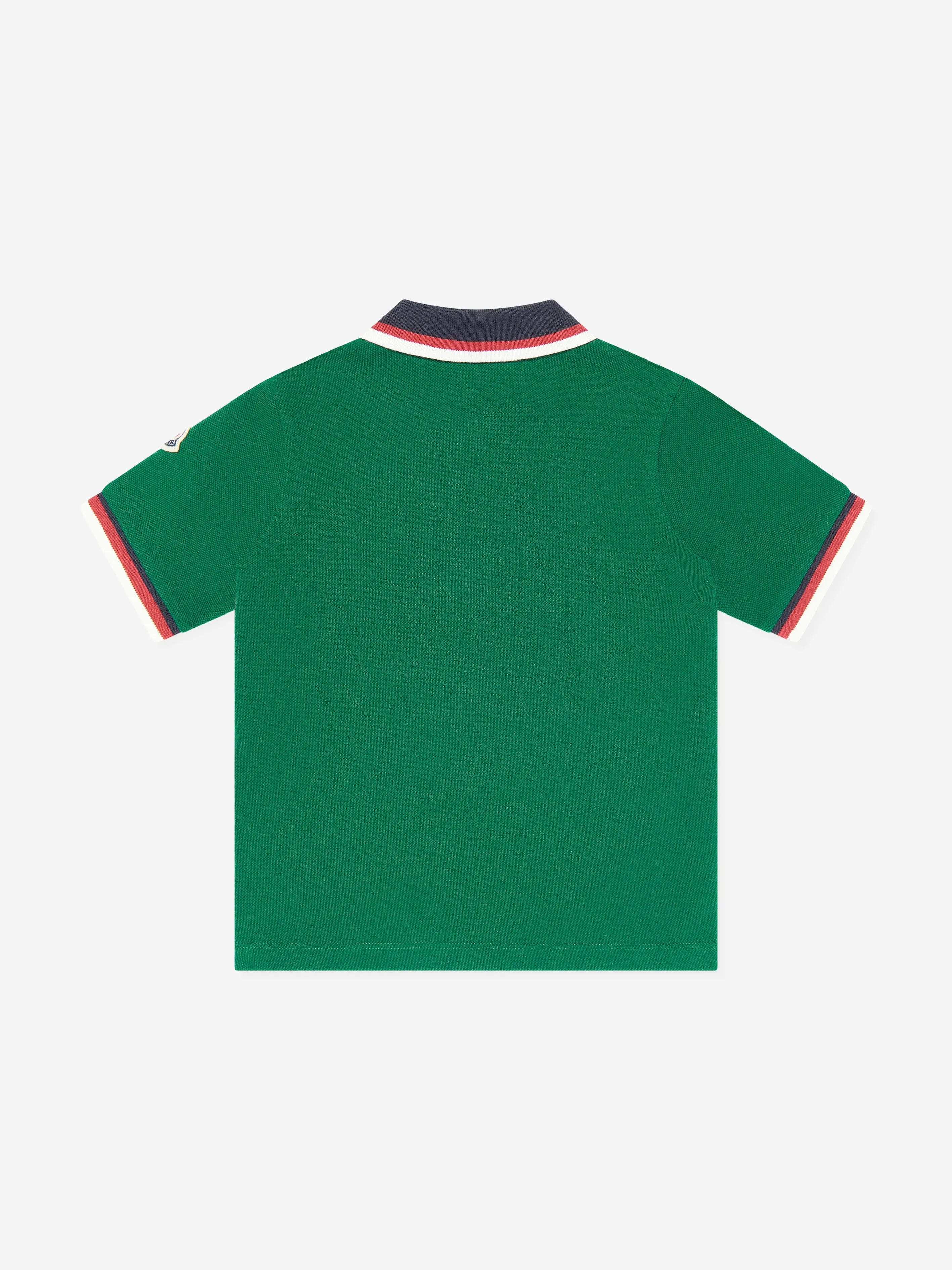 Grünes Logo Polohemd für Jungen