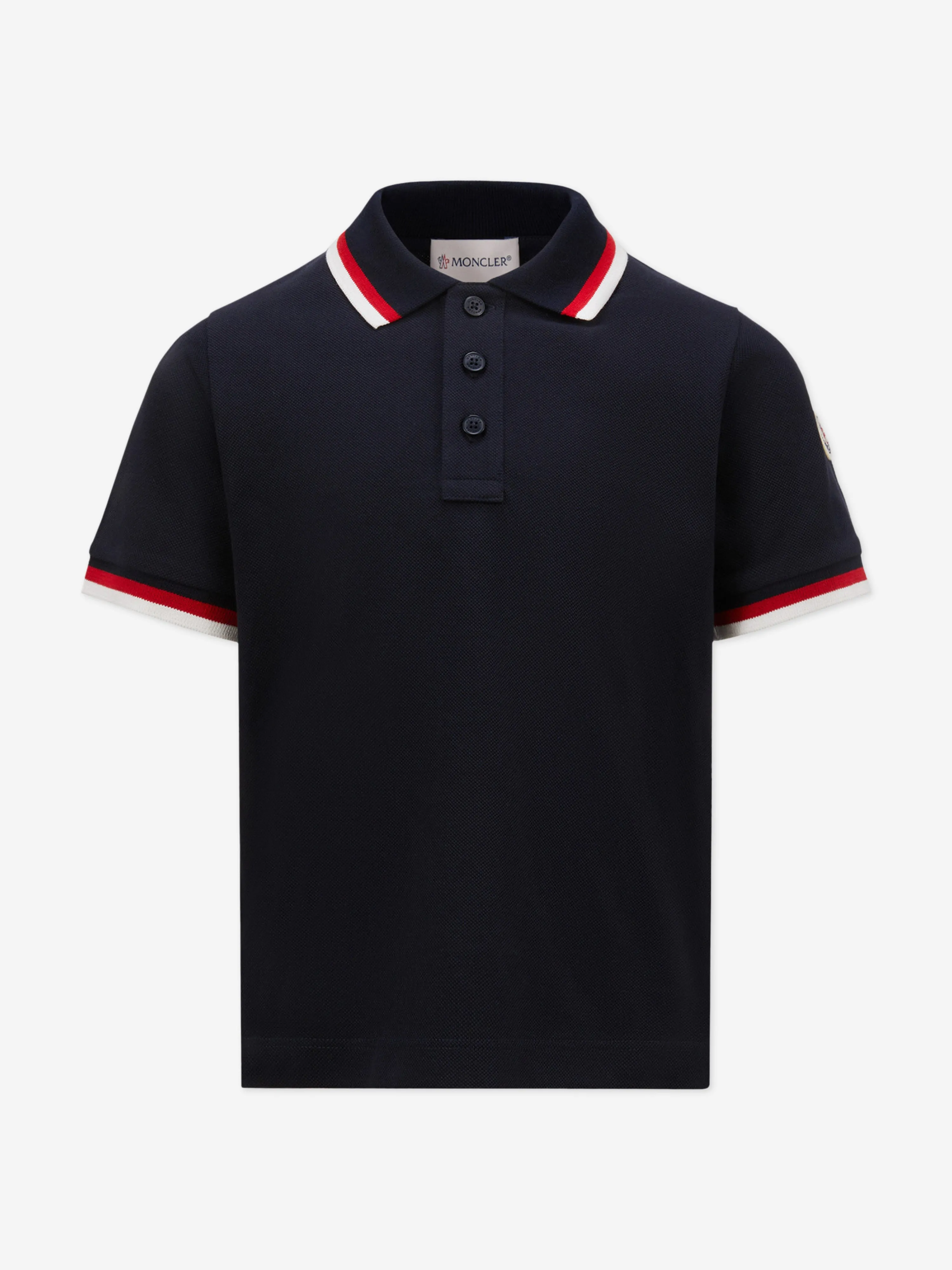 Logo Polohemd für Jungen in Marineblau