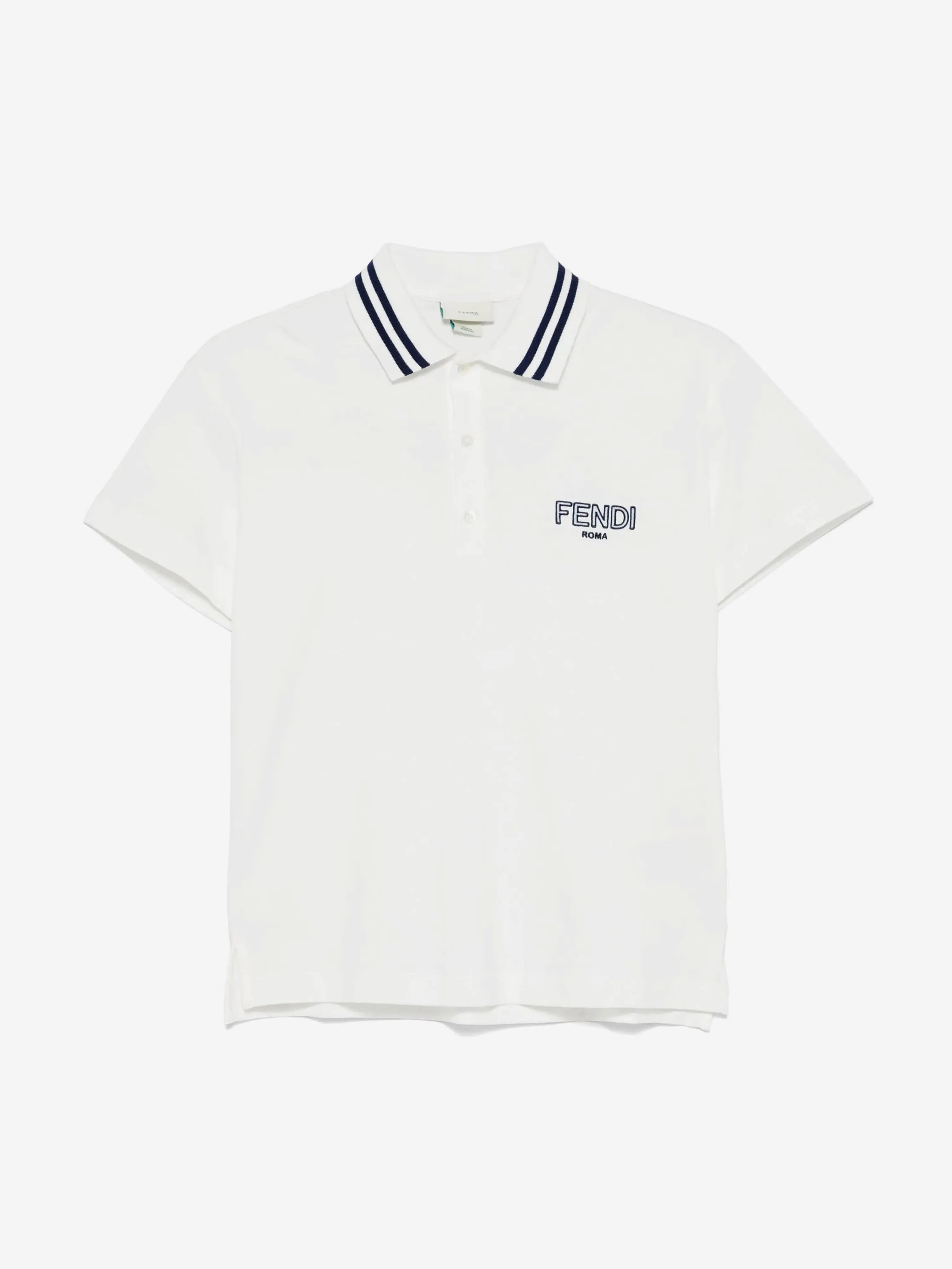 Jungen Logo Polo-Shirt in Weiß