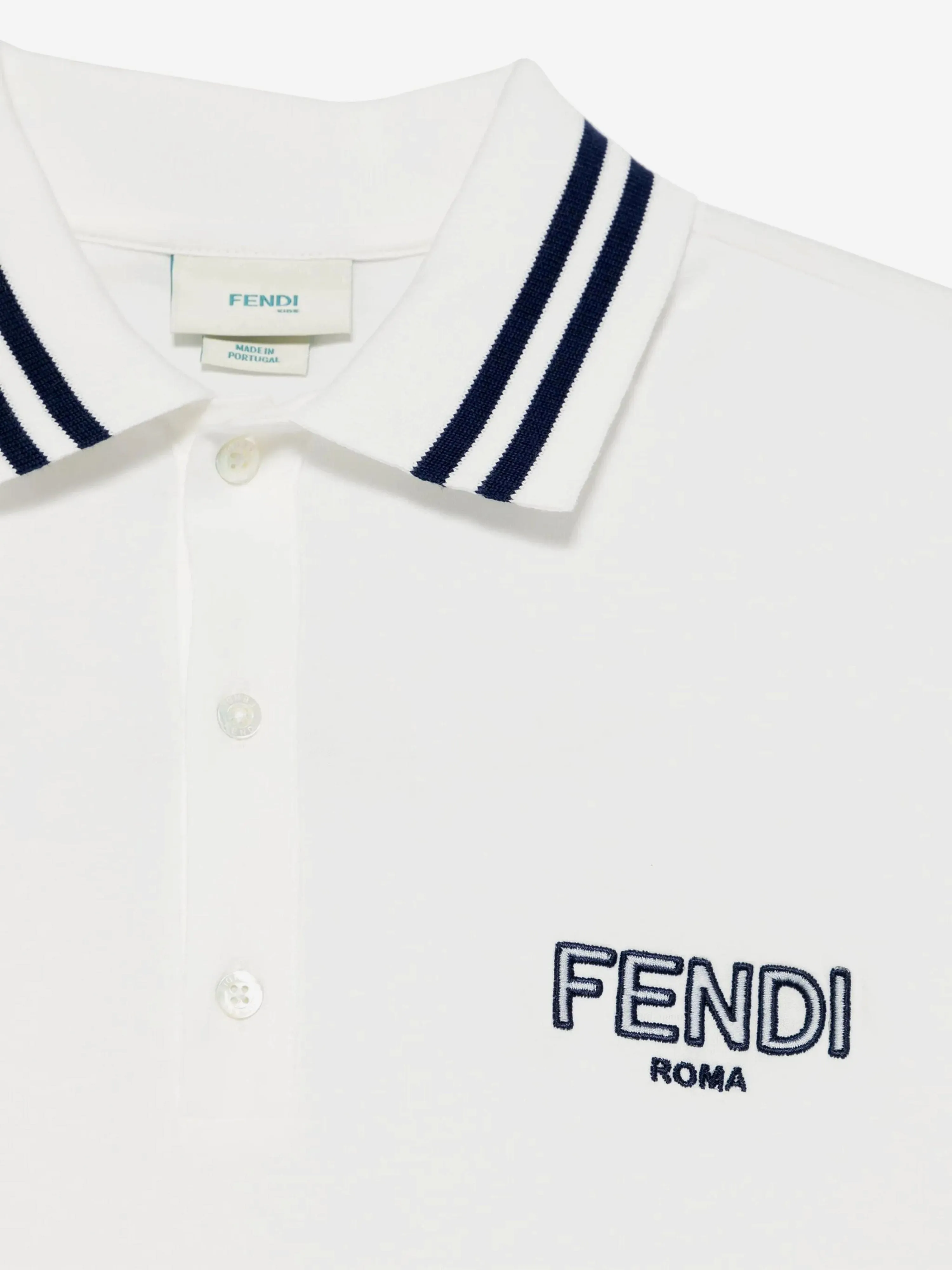Jungen Logo Polo-Shirt in Weiß