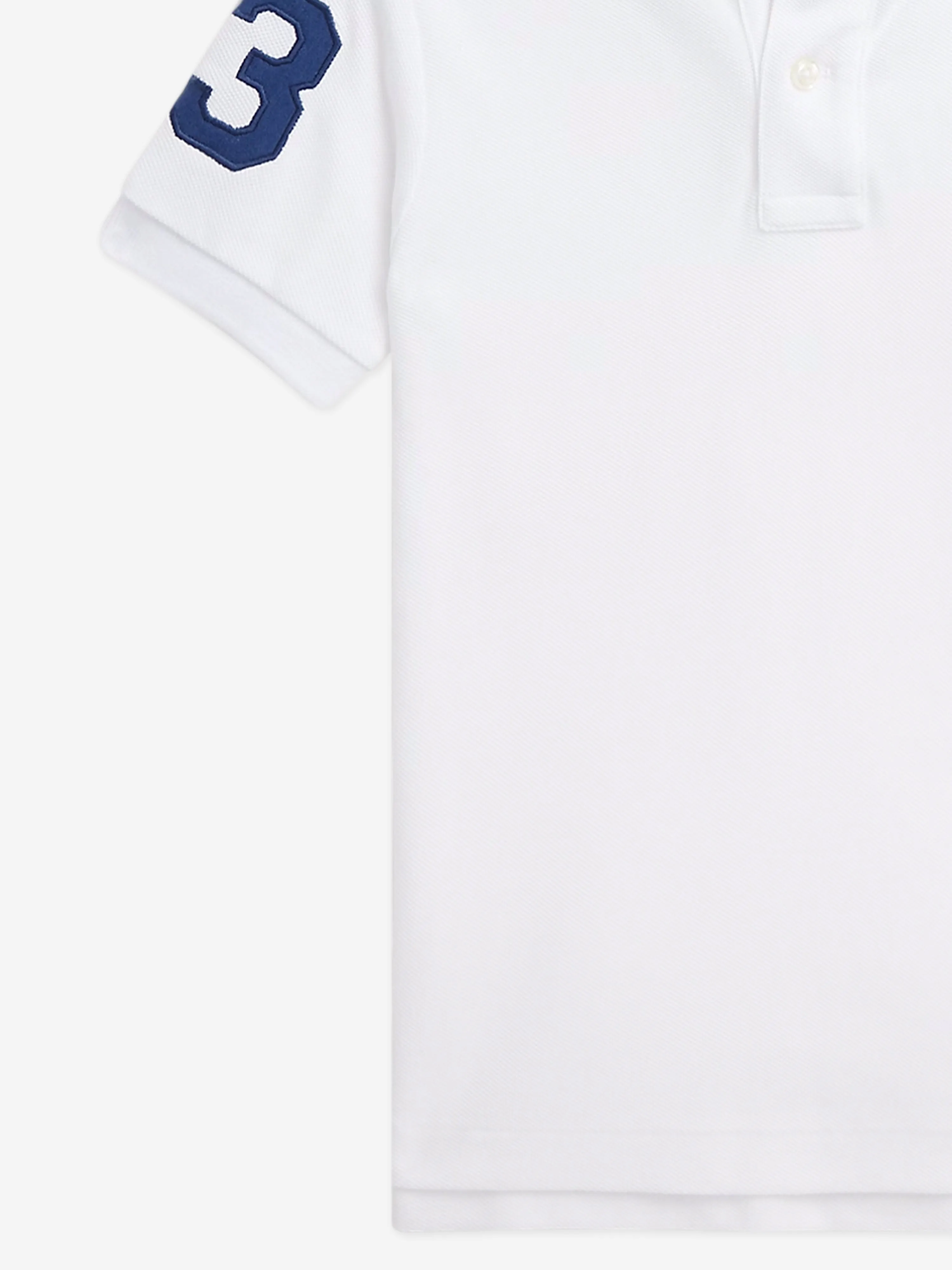 Jungen Logo Polohemd in Weiß