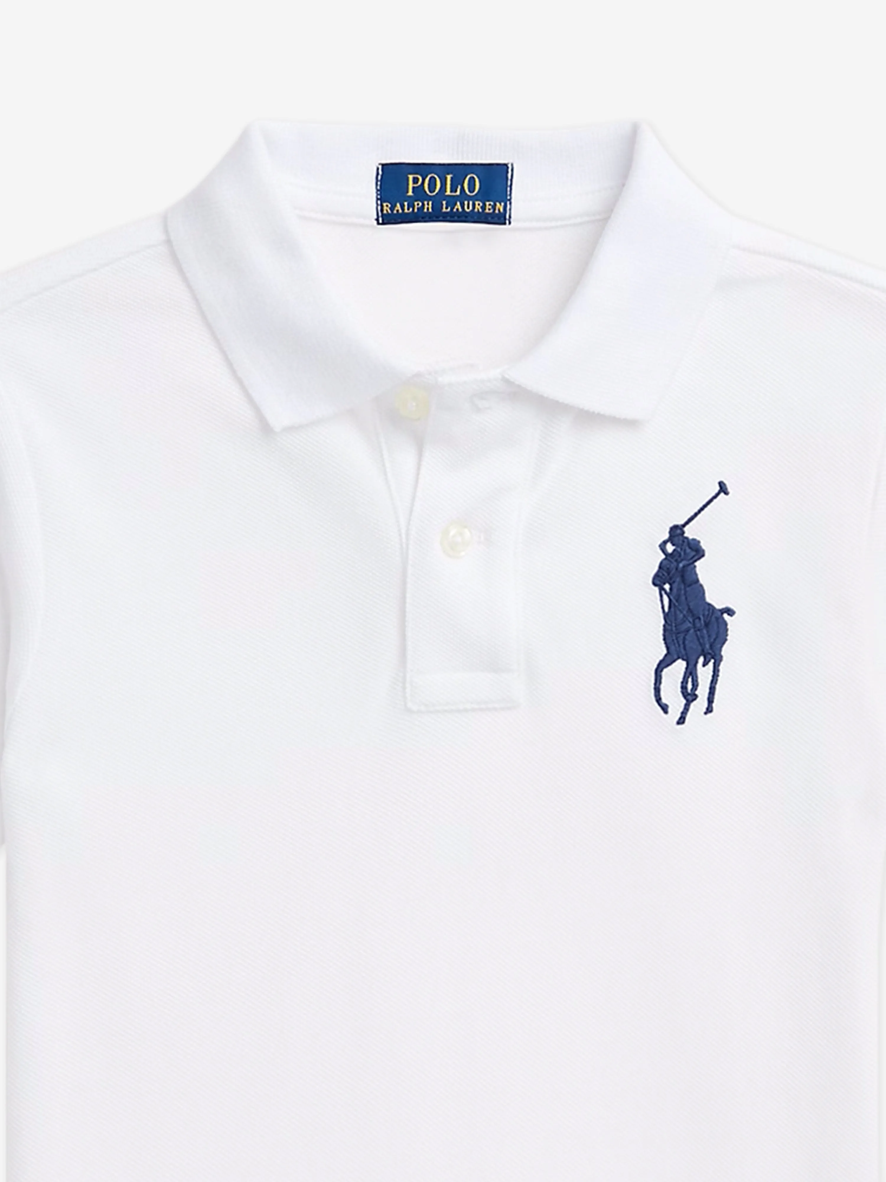 Jungen Logo Polohemd in Weiß