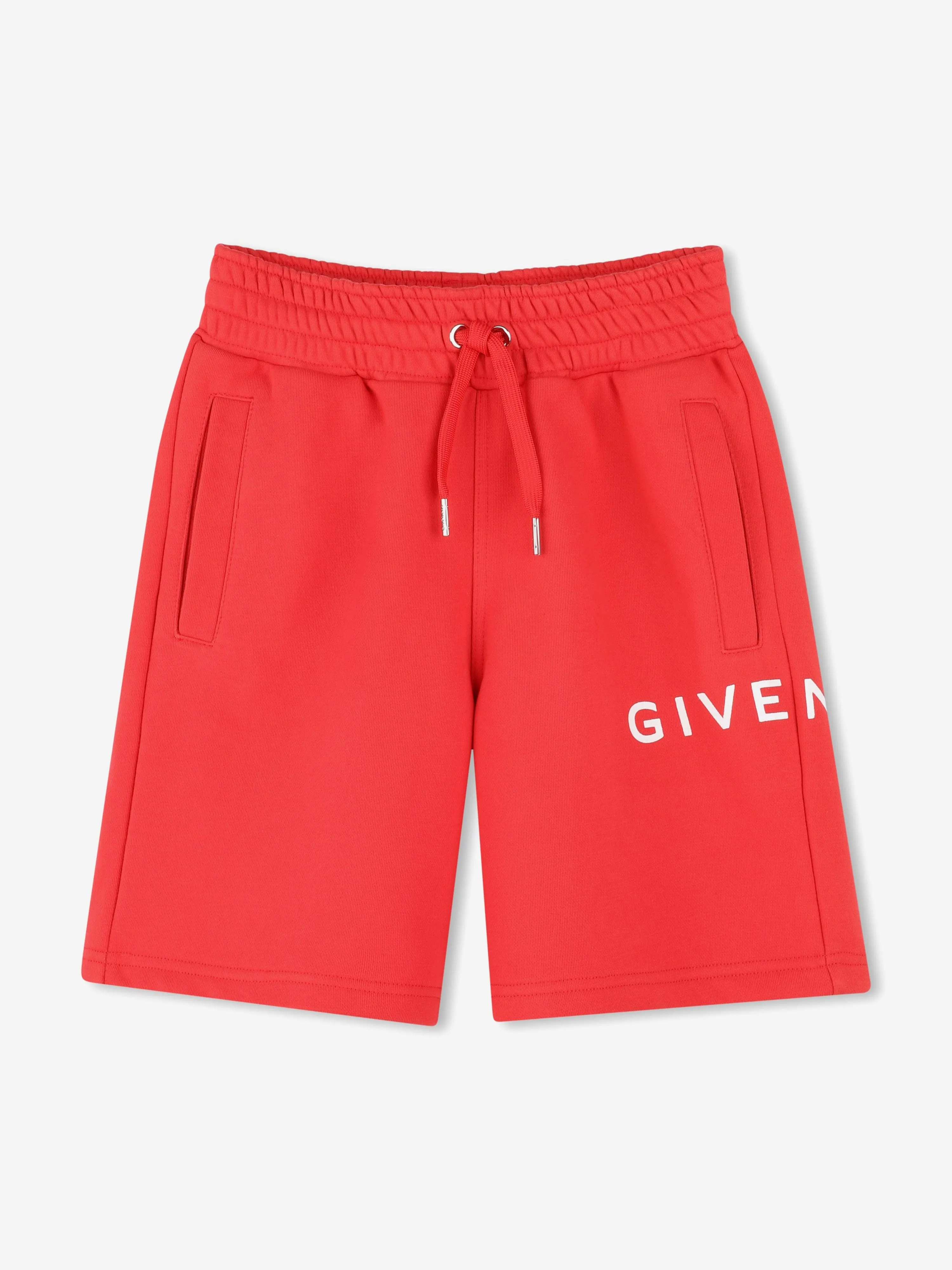 Rote Shorts mit Logo-Print für Jungen