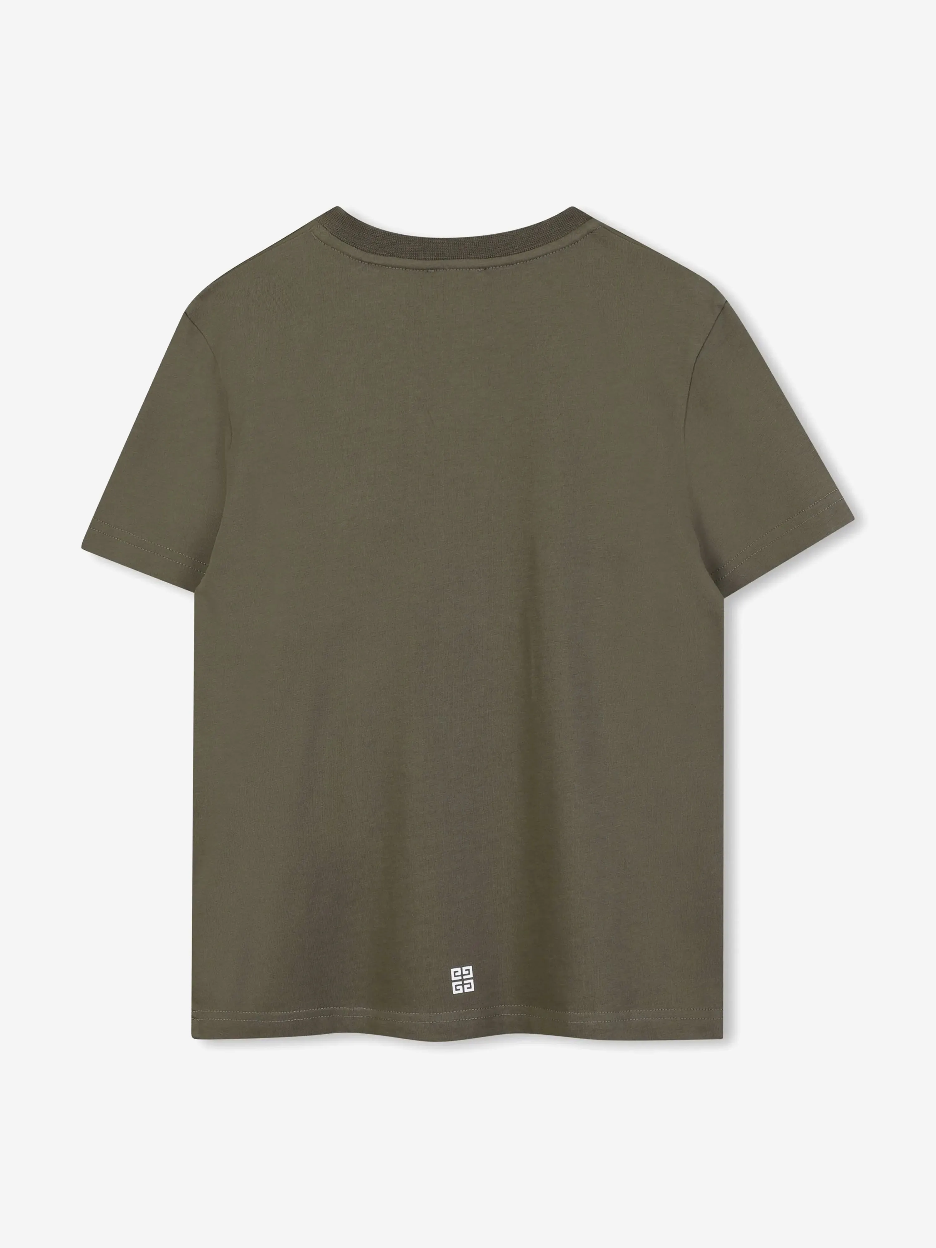 Grünes T-Shirt für Jungen mit Logo-Print