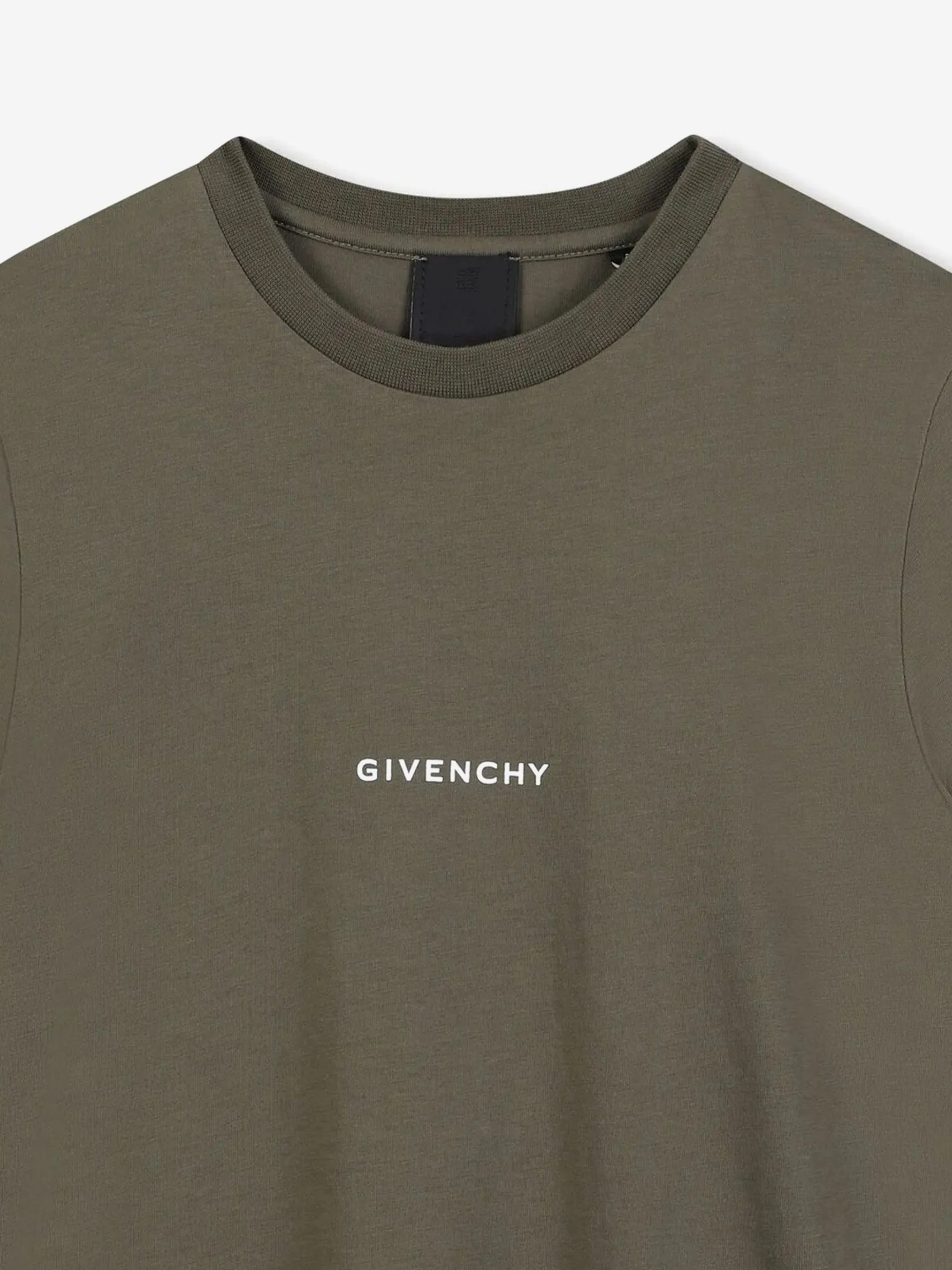 Grünes T-Shirt für Jungen mit Logo-Print
