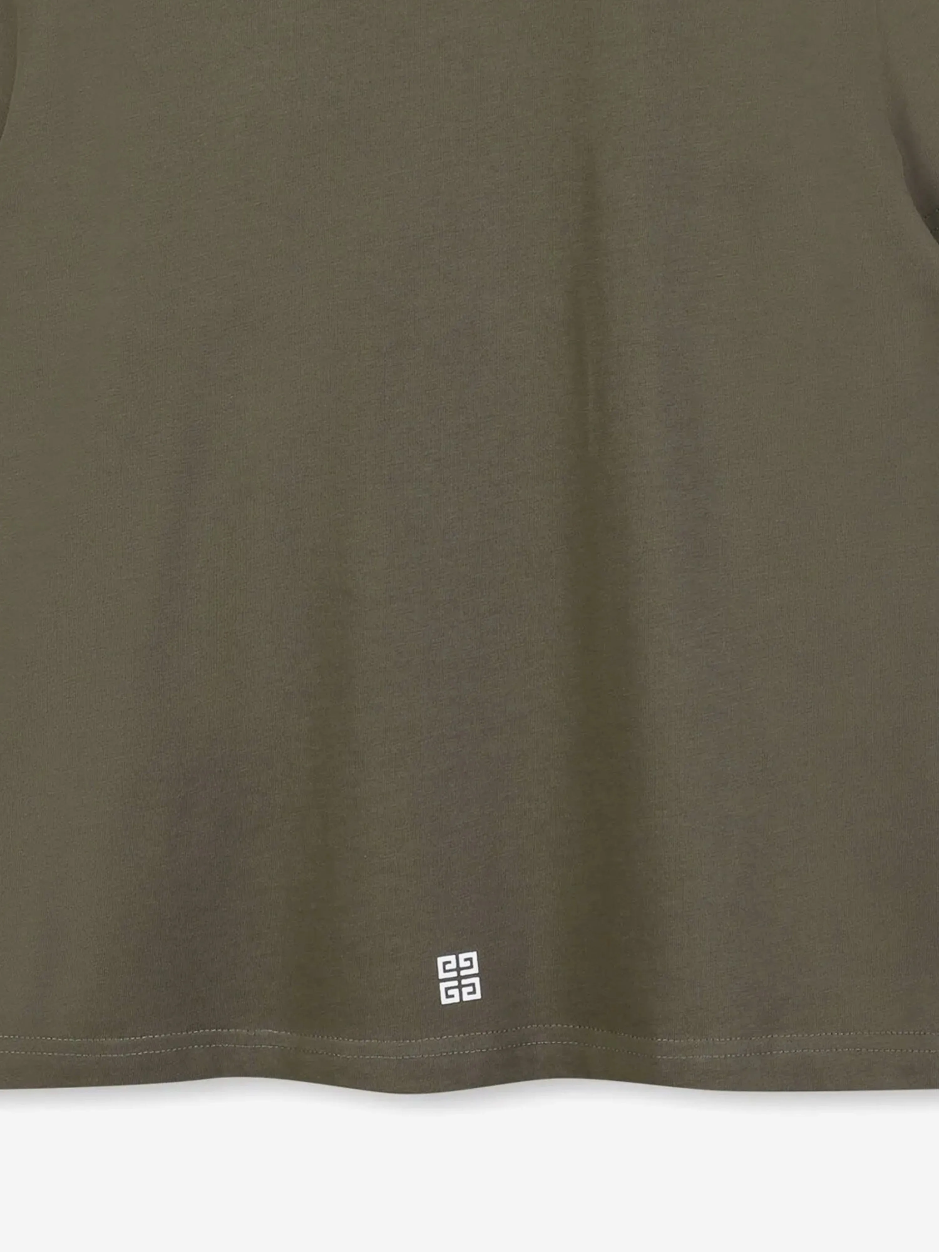 Grünes T-Shirt für Jungen mit Logo-Print