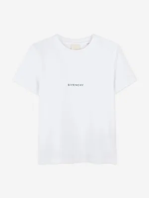 Jungen Logo Print T-Shirt in Weiß