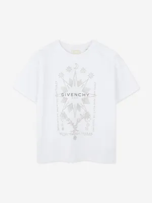 Jungen Logo Print T-Shirt in Weiß