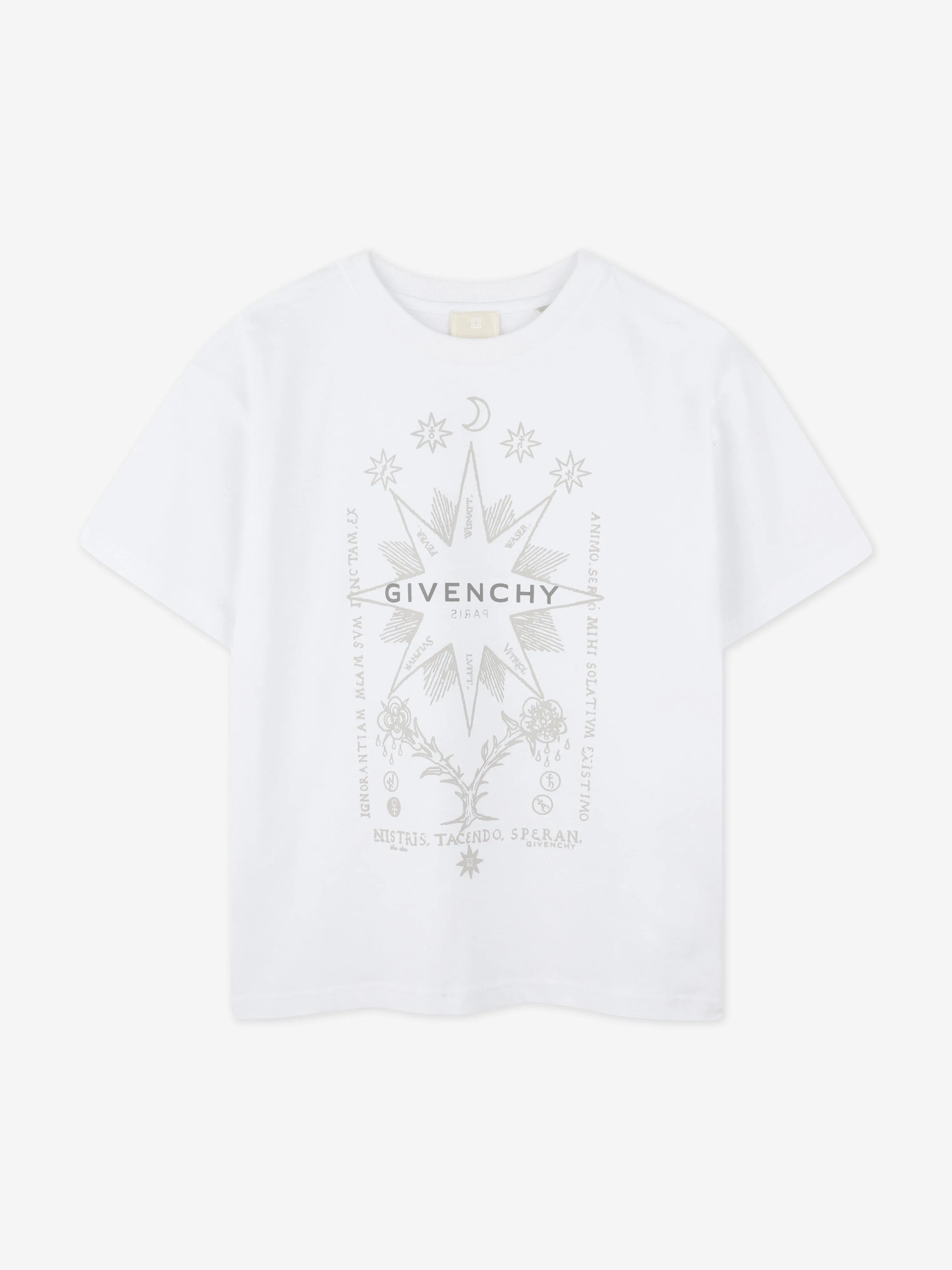 Jungen Logo Print T-Shirt in Weiß