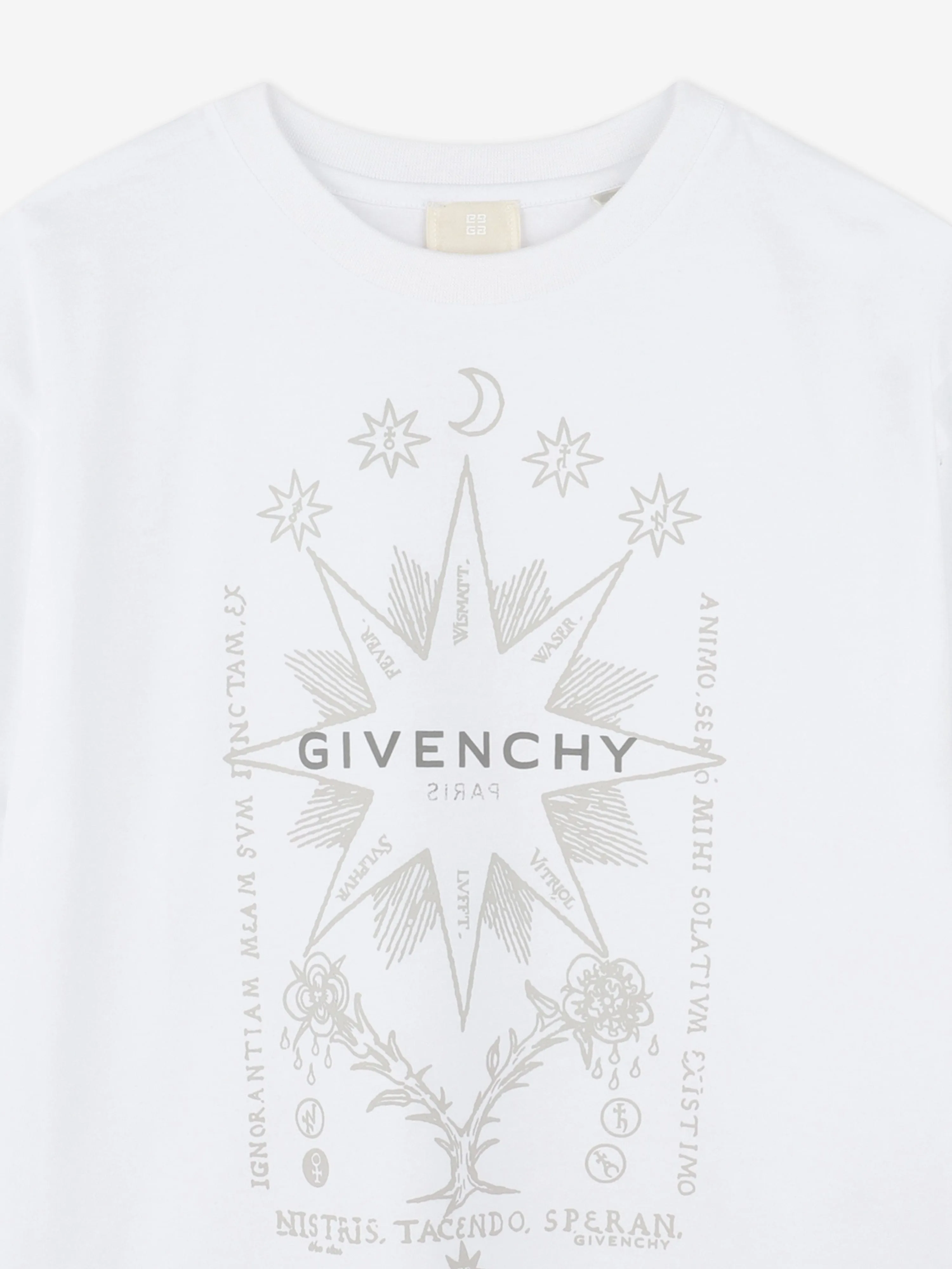 Jungen Logo Print T-Shirt in Weiß
