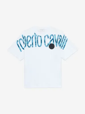 Jungen Logo Print T-Shirt in Weiß
