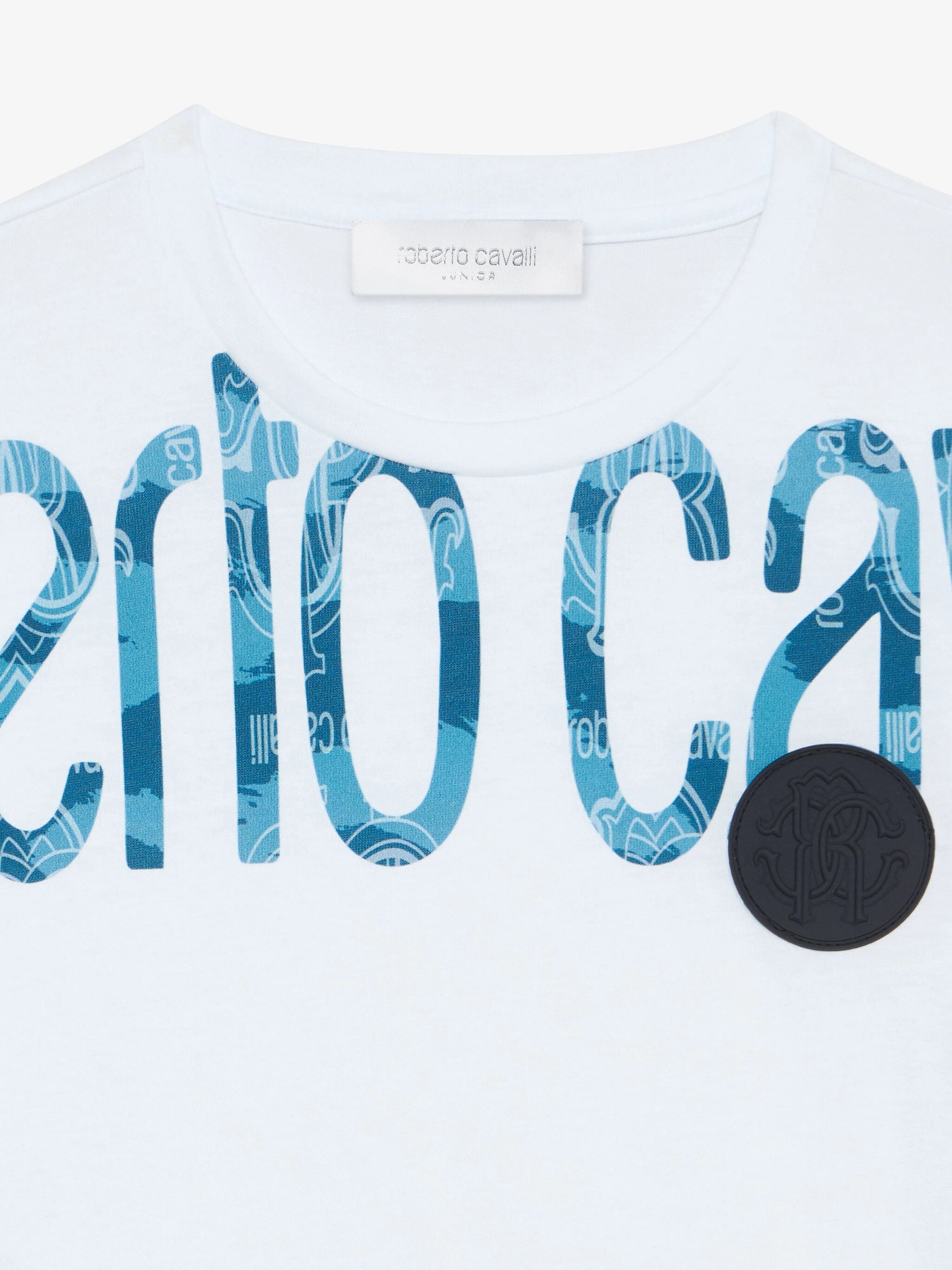 Jungen Logo Print T-Shirt in Weiß