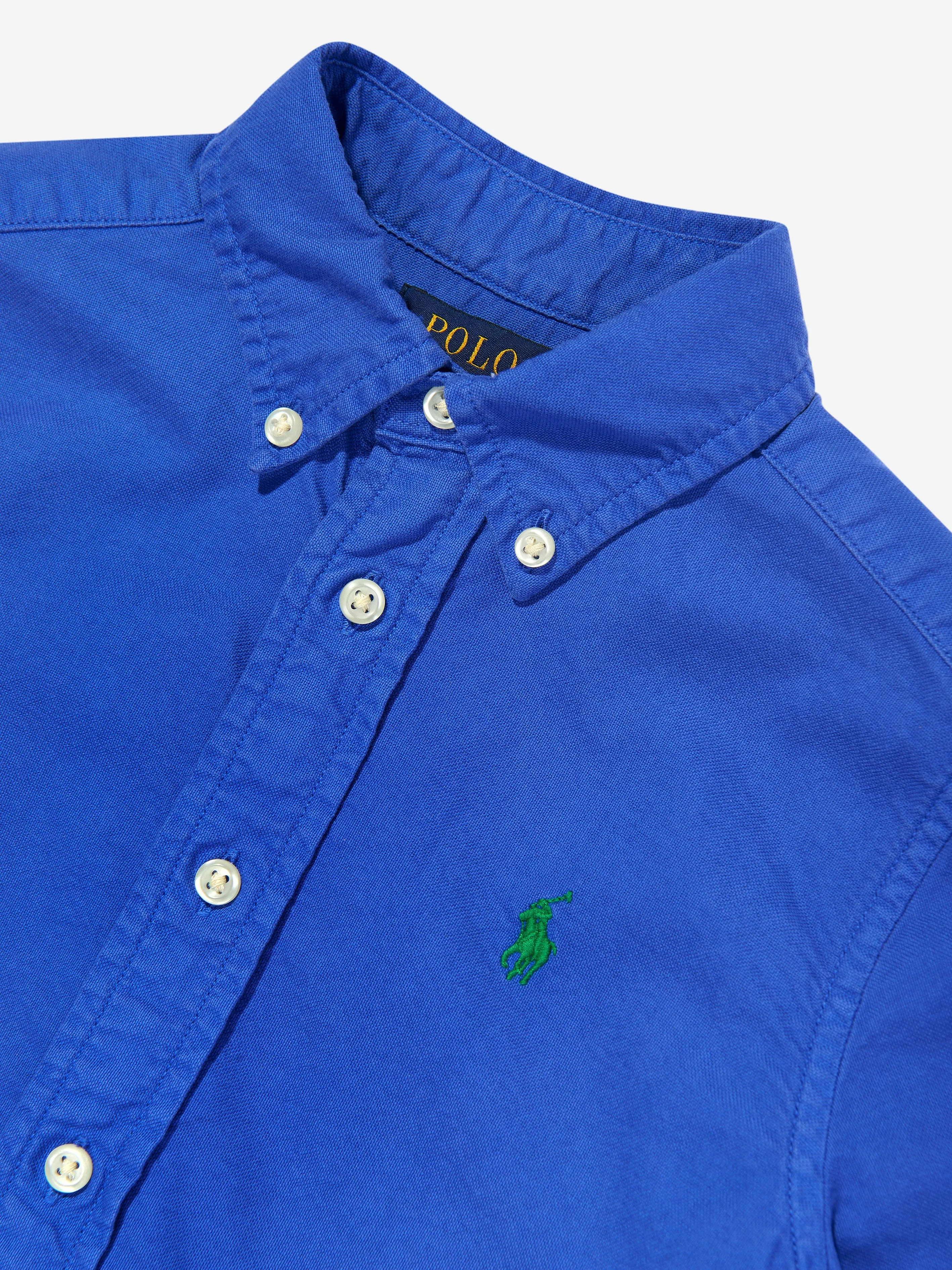 Jungen Logo Sportshirt in Blau