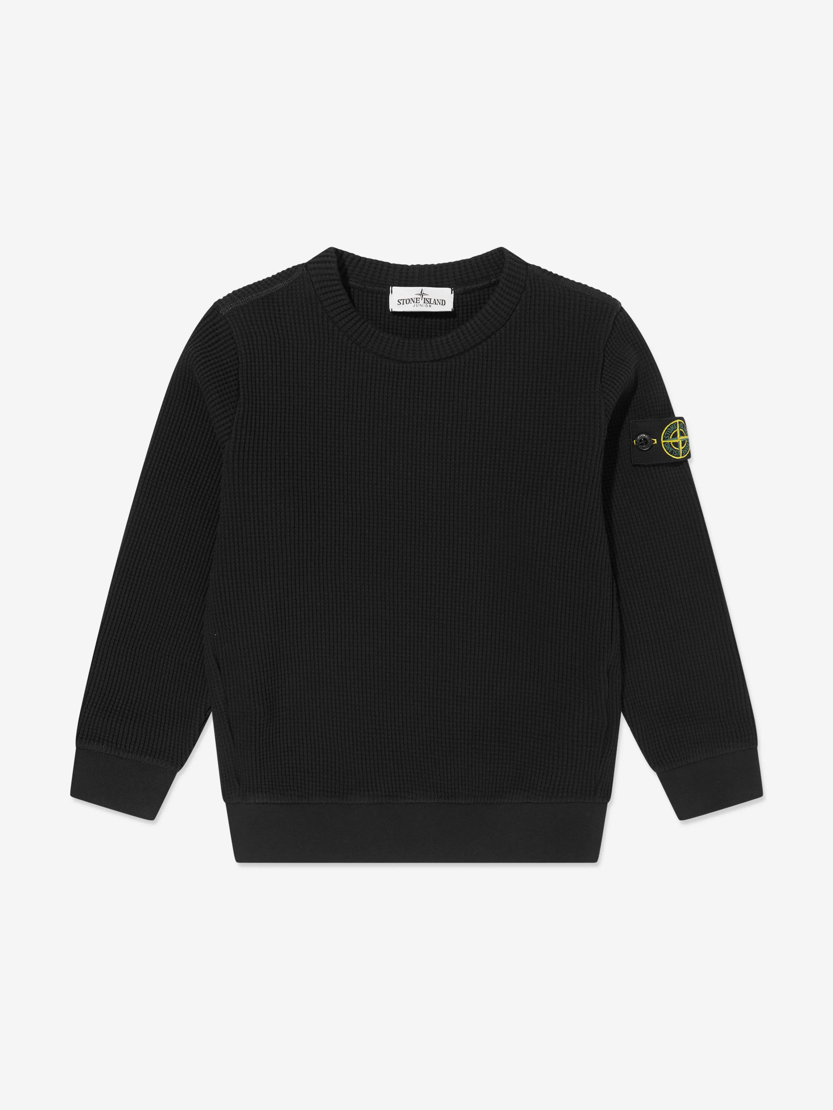 Jungen Logo Sweatshirt in Schwarz