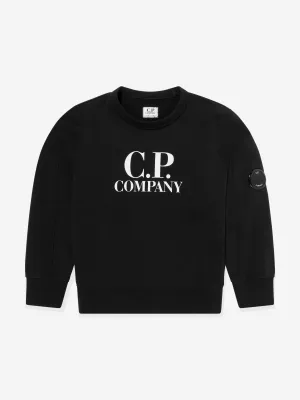 Jungen Logo Sweatshirt in Schwarz