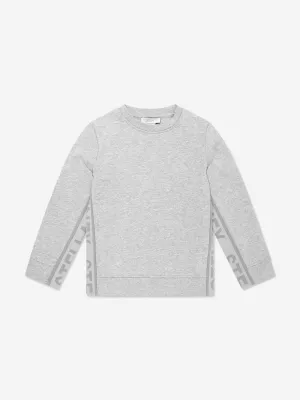 Jungen Logo Sweatshirt in Grau