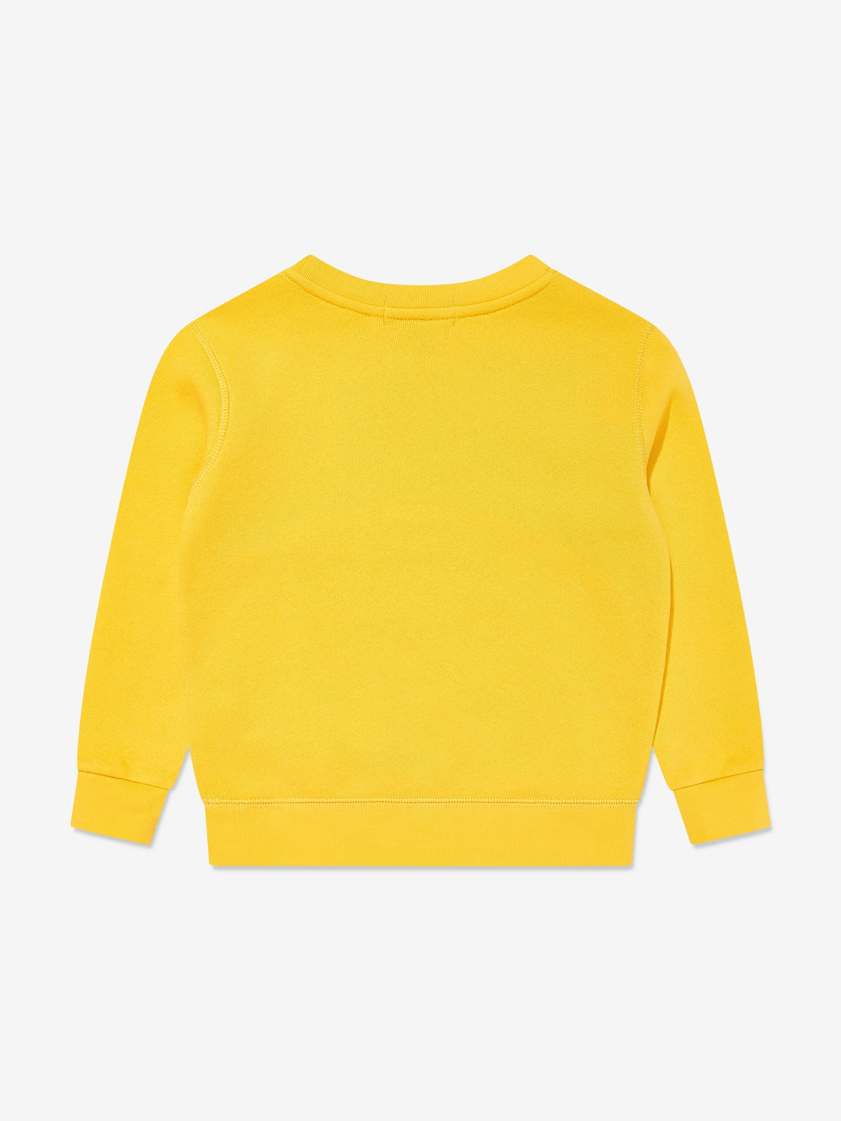Jungen Logo Sweatshirt in Gelb