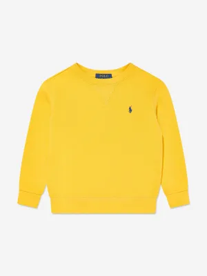 Jungen Logo Sweatshirt in Gelb