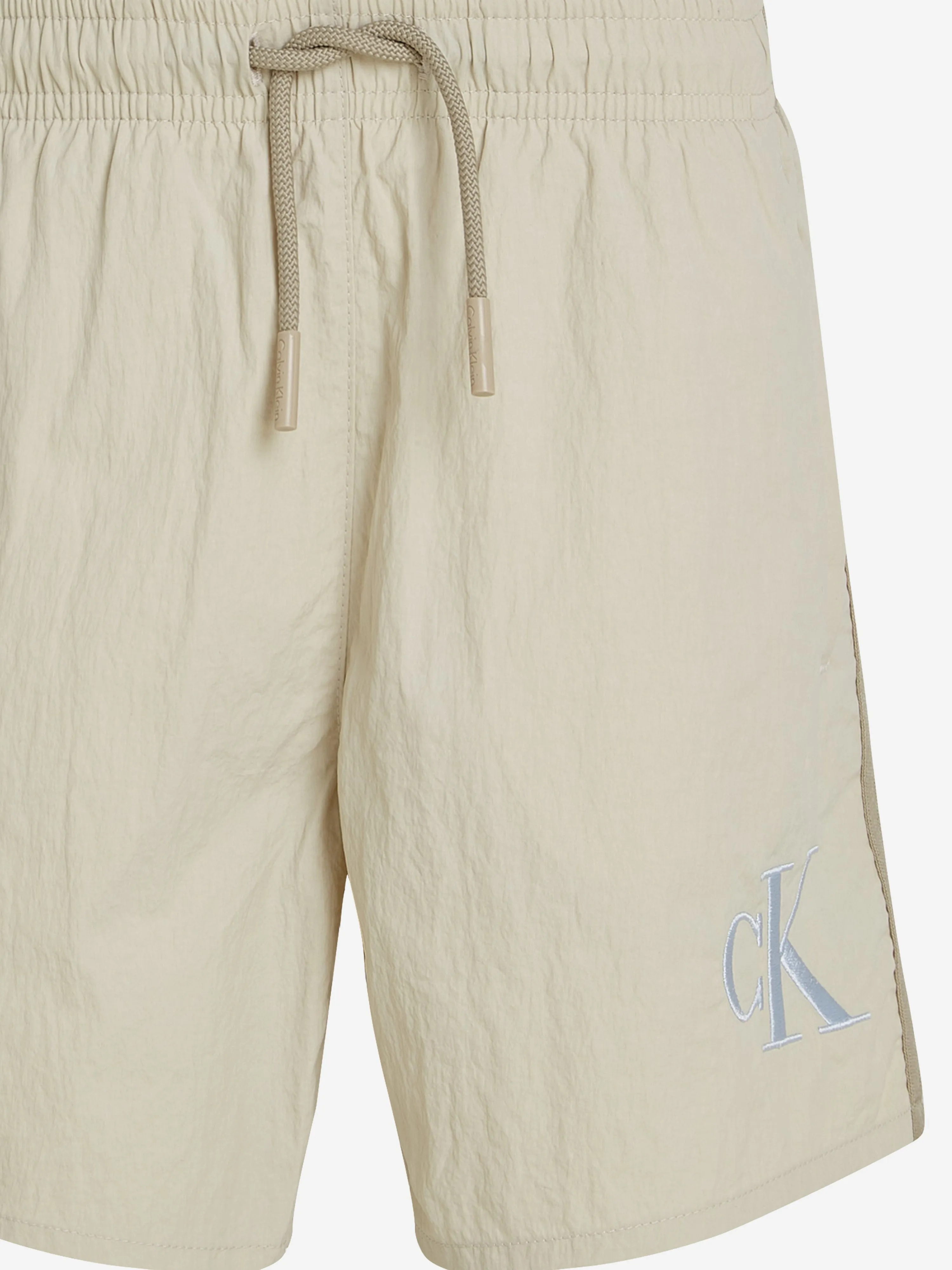 Badehose mit Logo für Jungen in Elfenbein