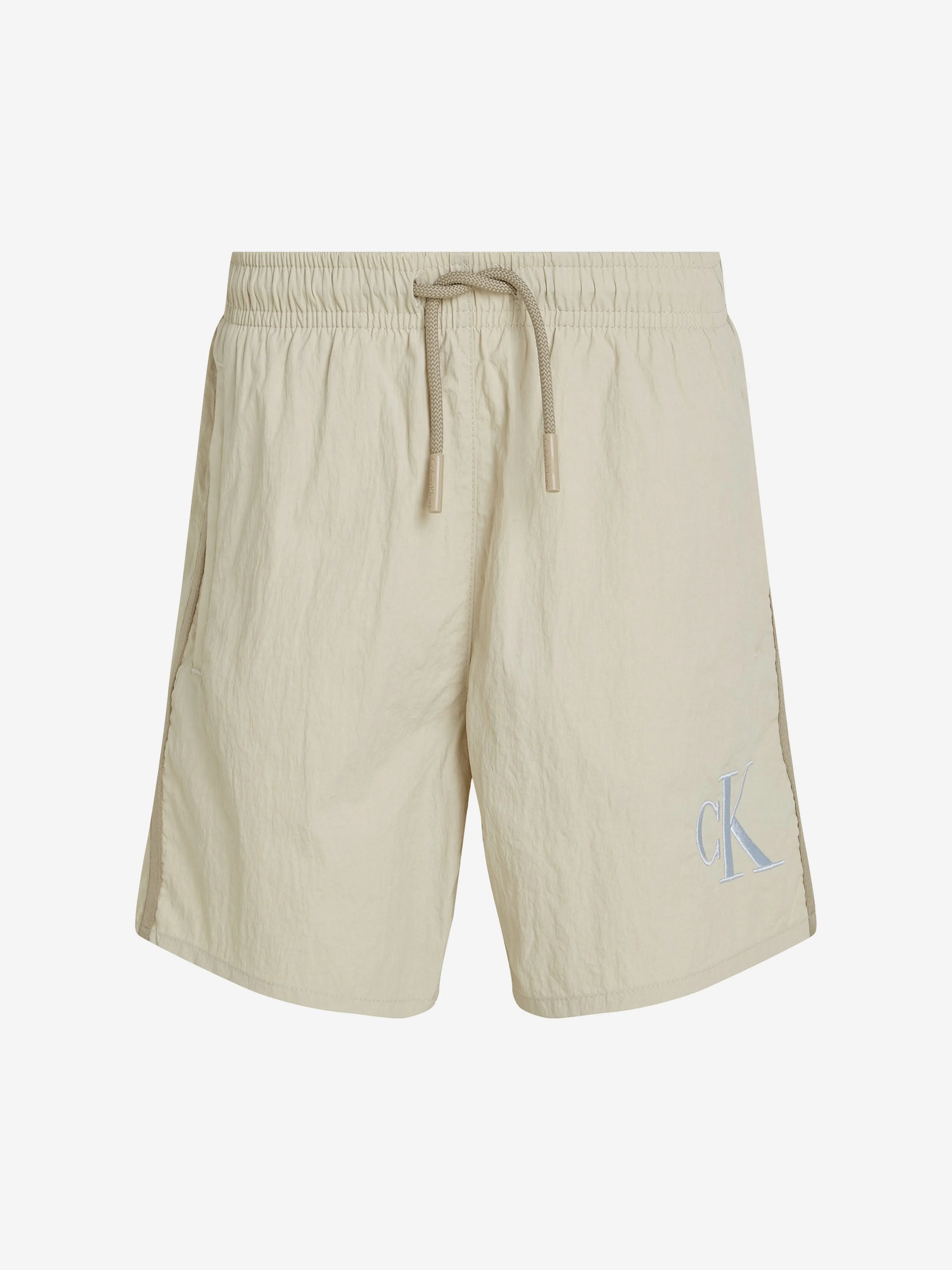 Jungen Logo Badeshorts in Elfenbein