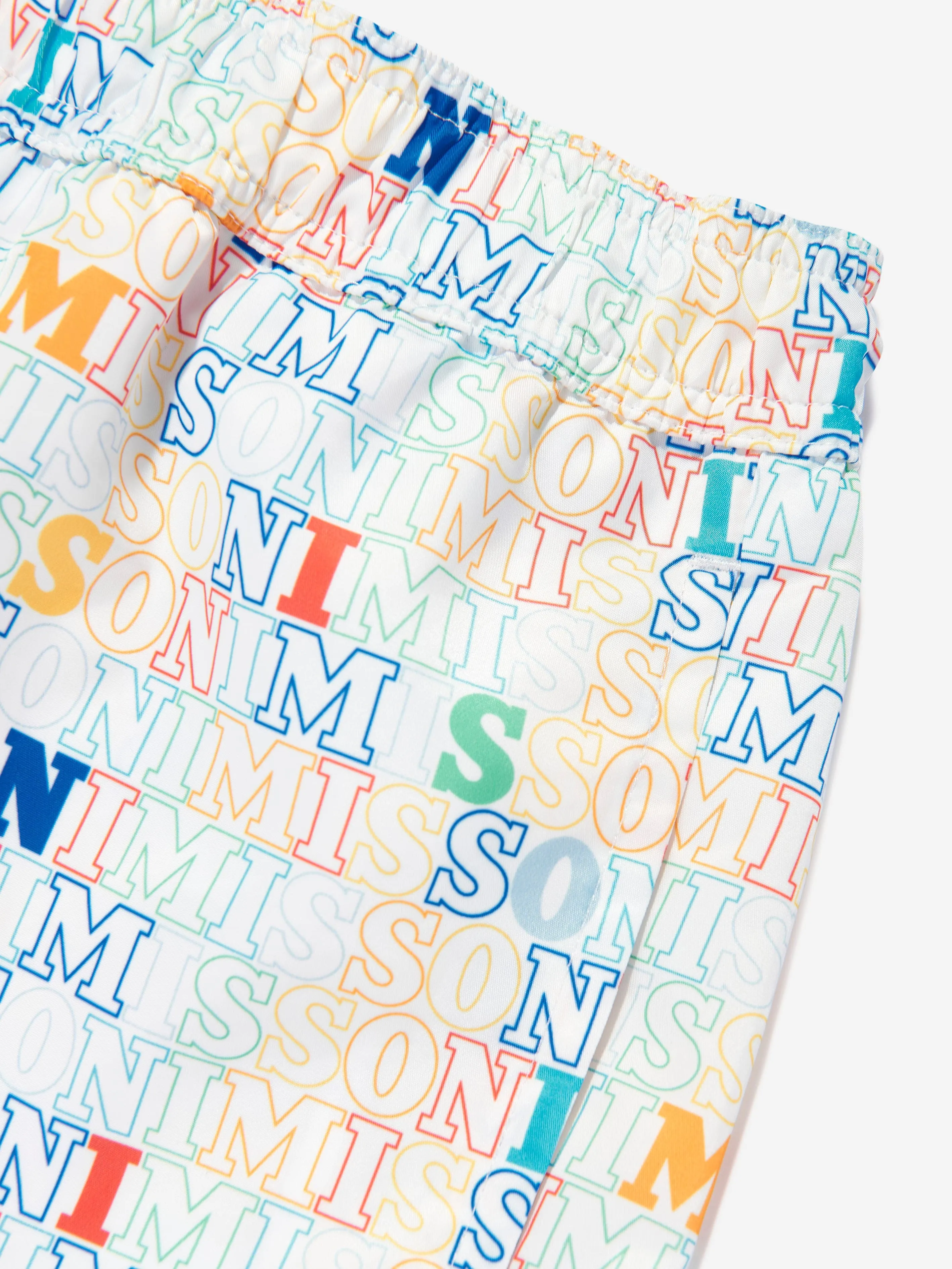 Jungen Logo Badeshorts in Weiß