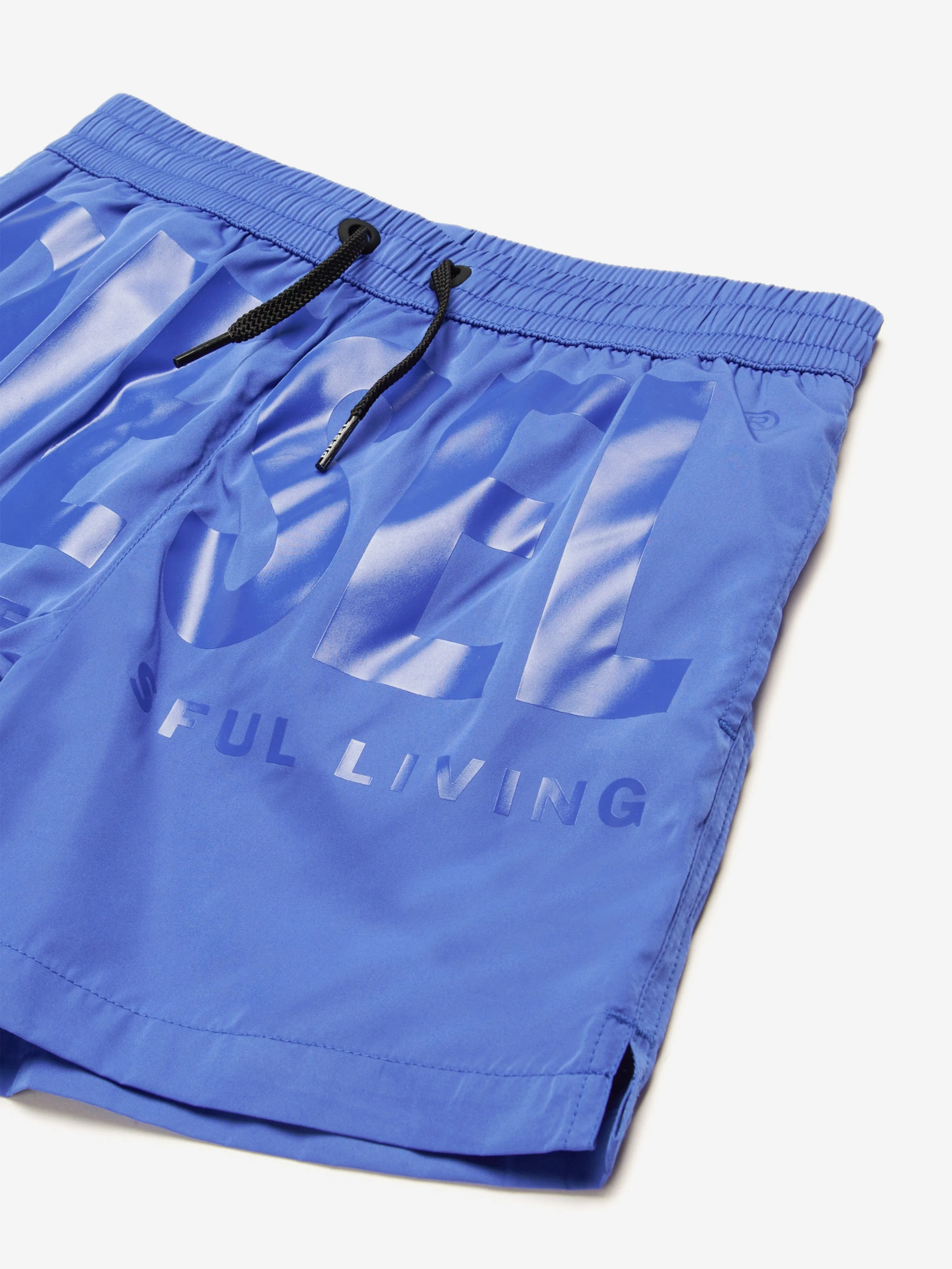 Badehorts für Jungen mit Logo in Blau