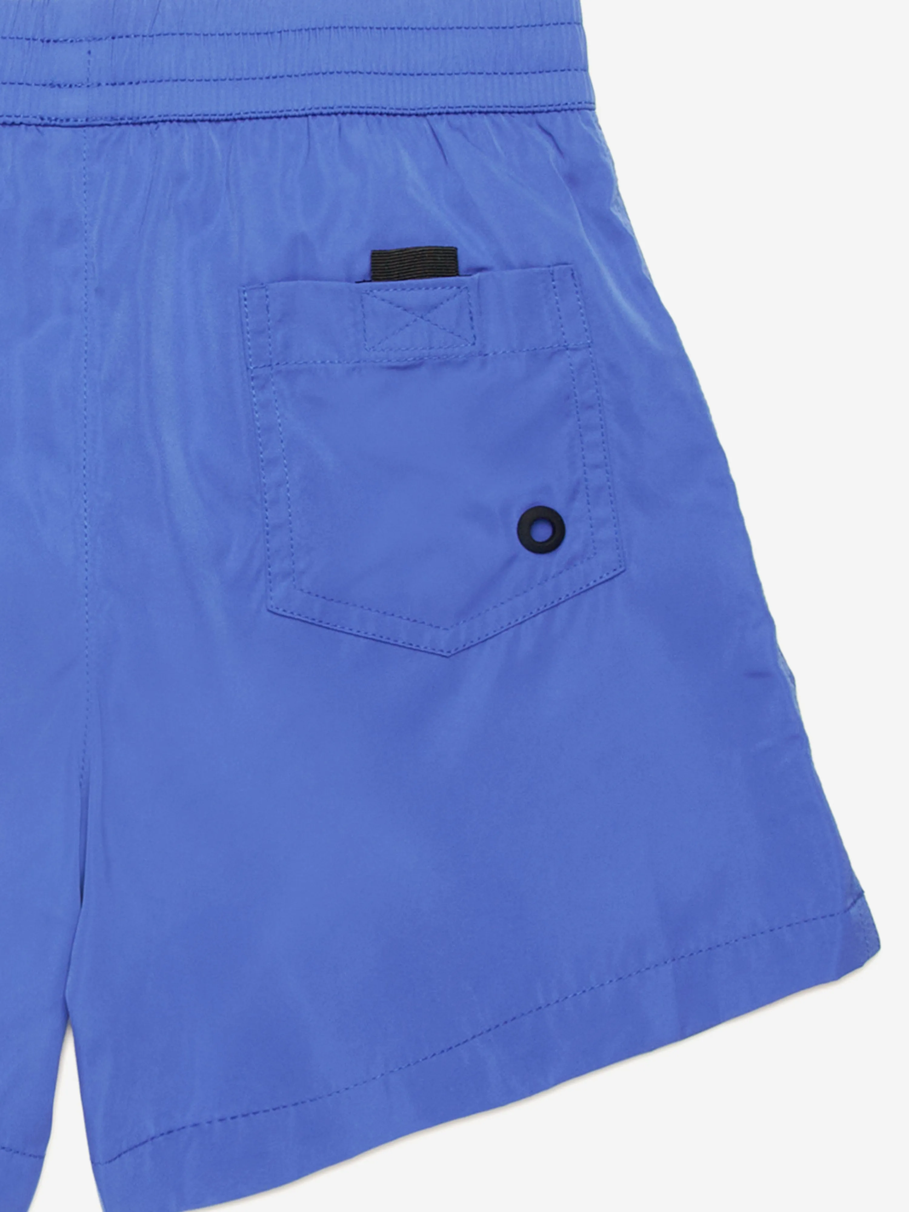 Badehorts für Jungen mit Logo in Blau
