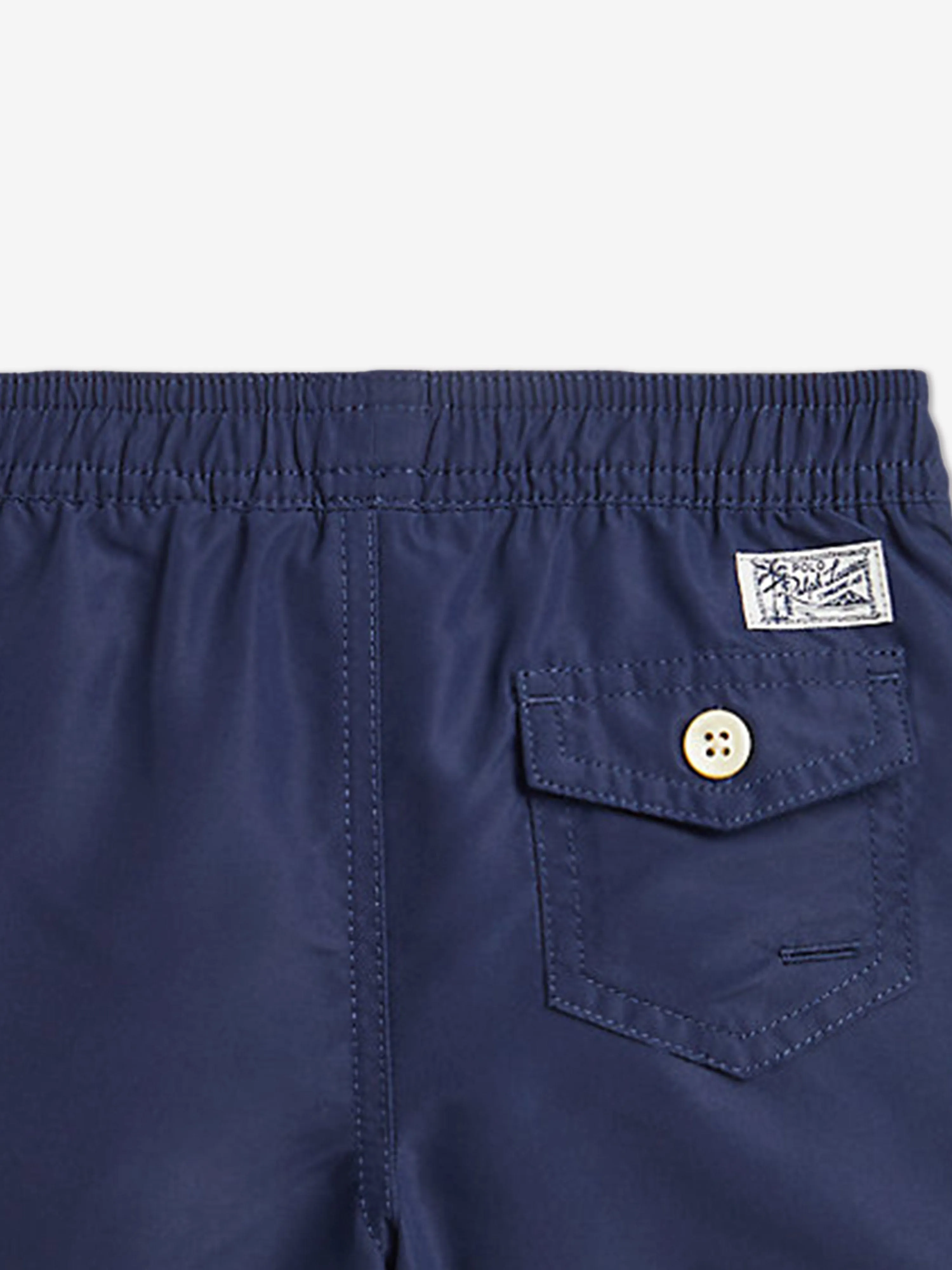 Jungen Logo Badeshorts in Marineblau