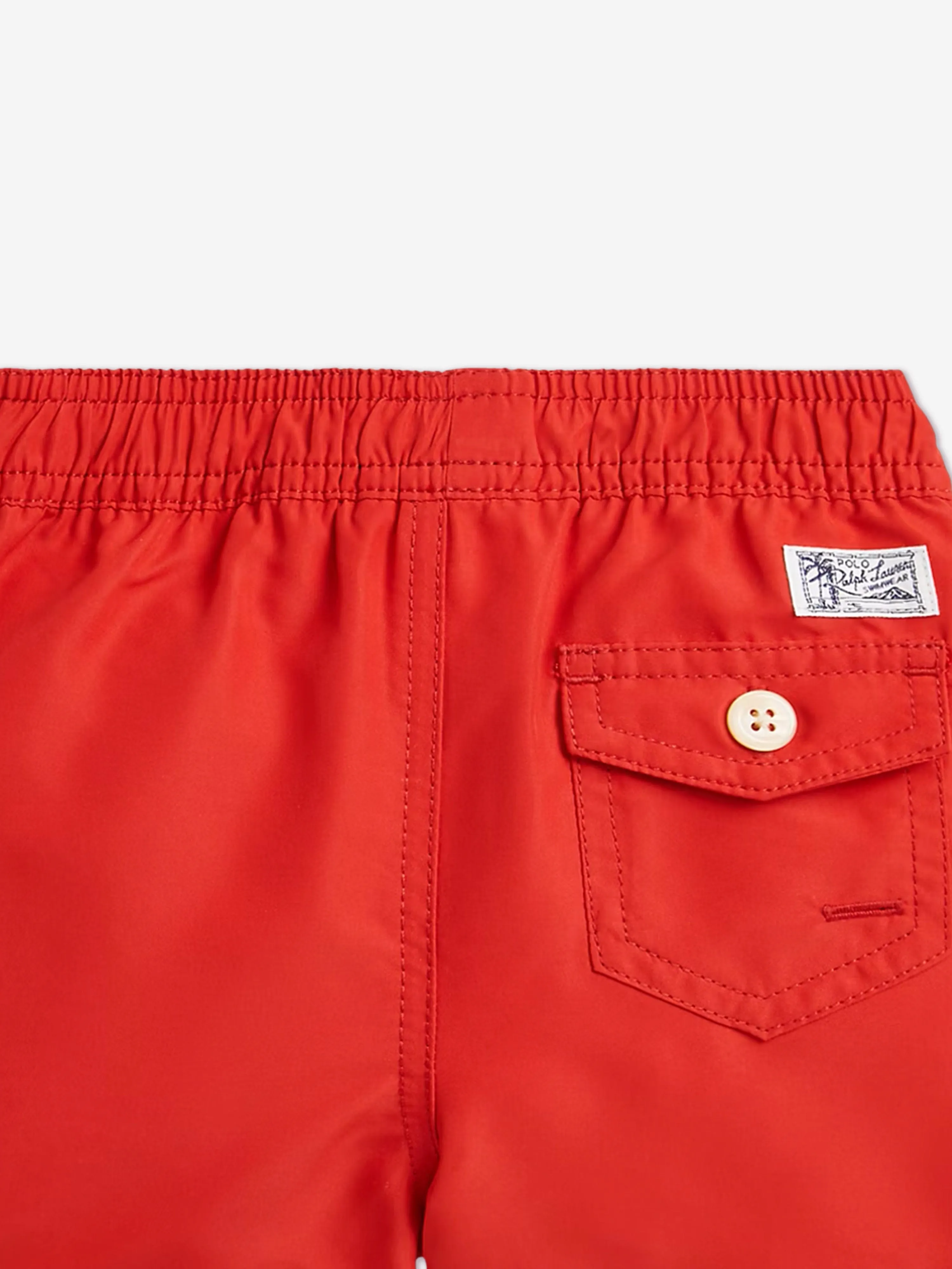 Rote Badelogohose für Jungen