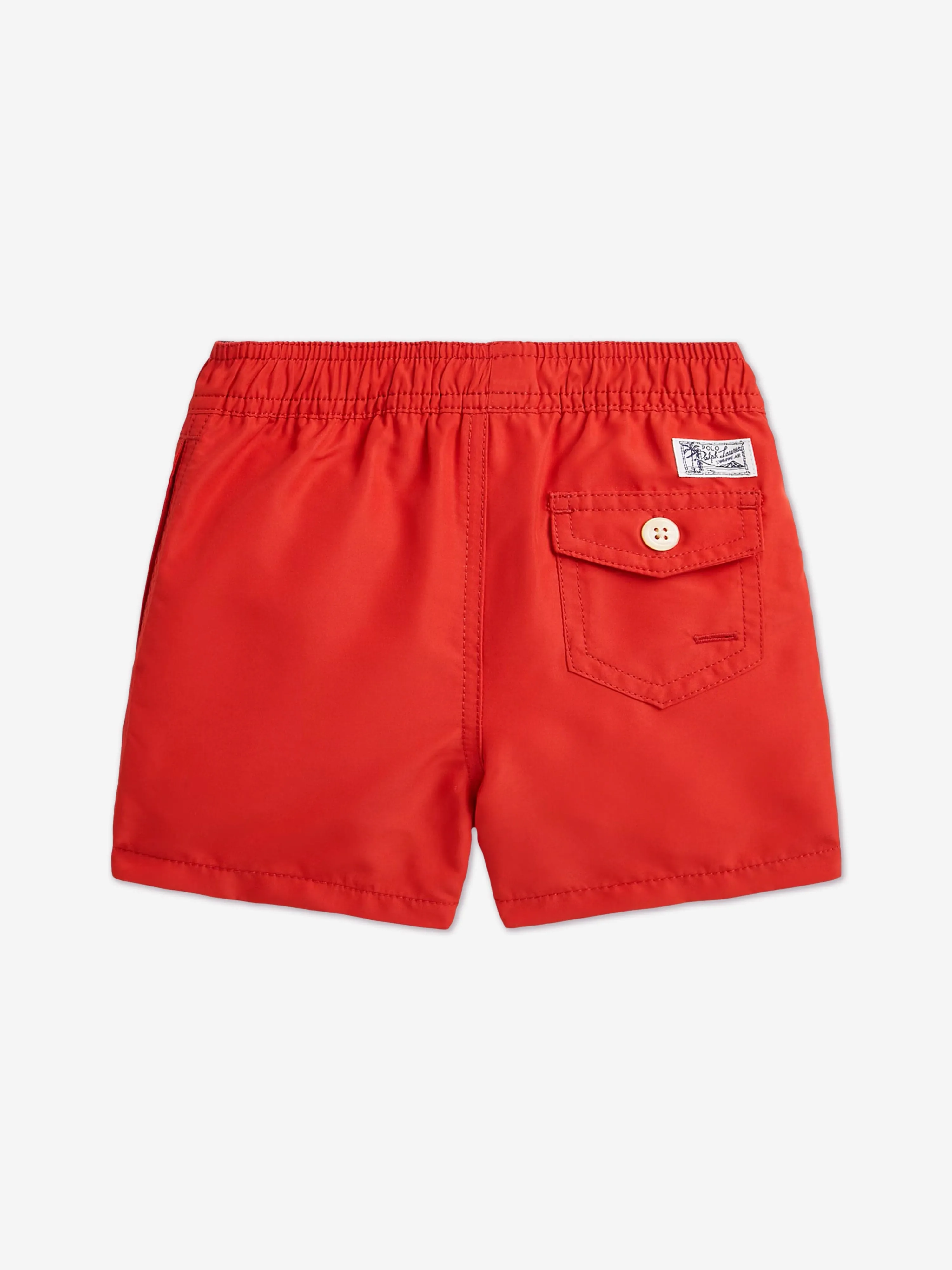 Rote Badelogohose für Jungen