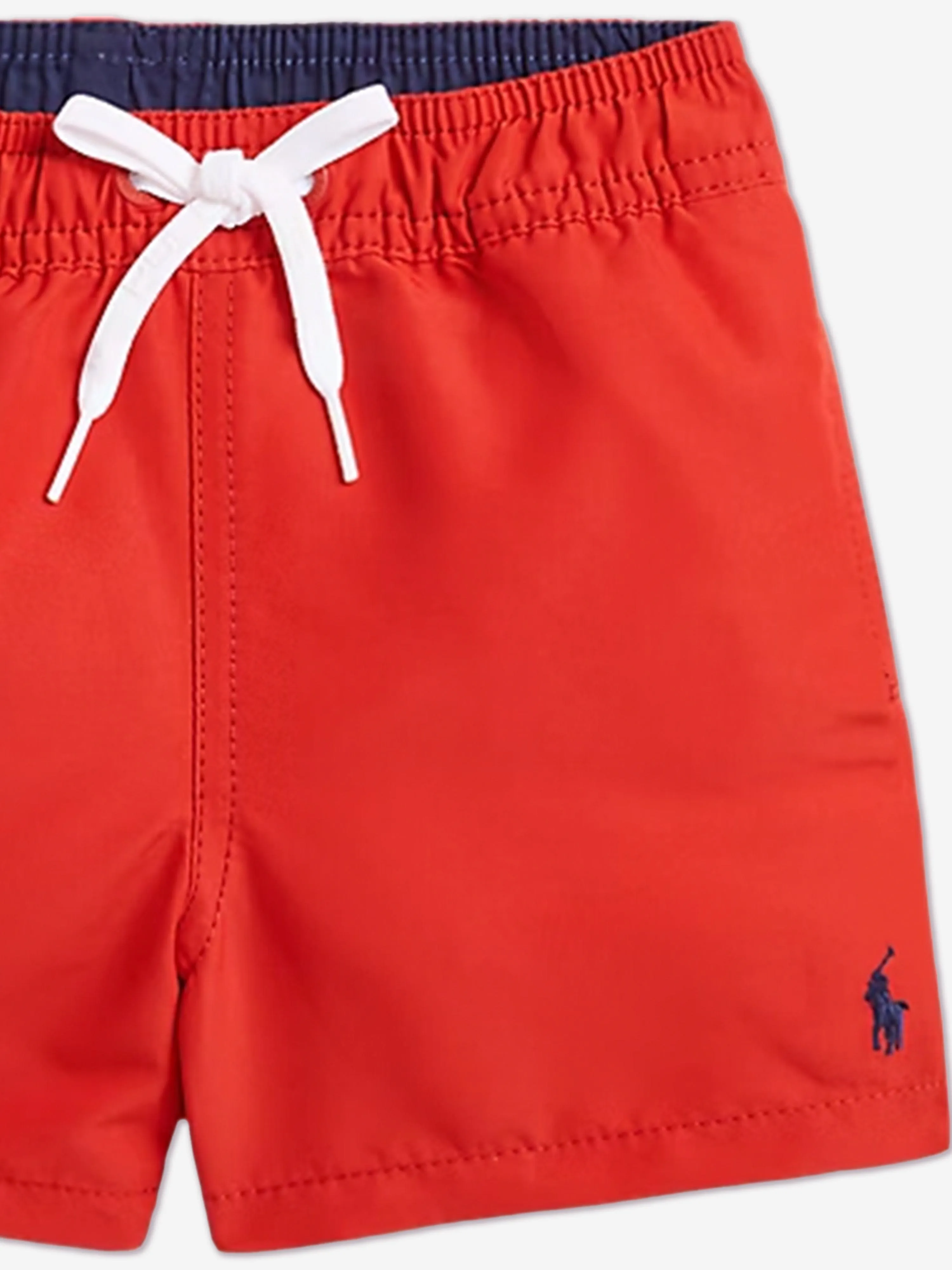 Rote Badelogohose für Jungen