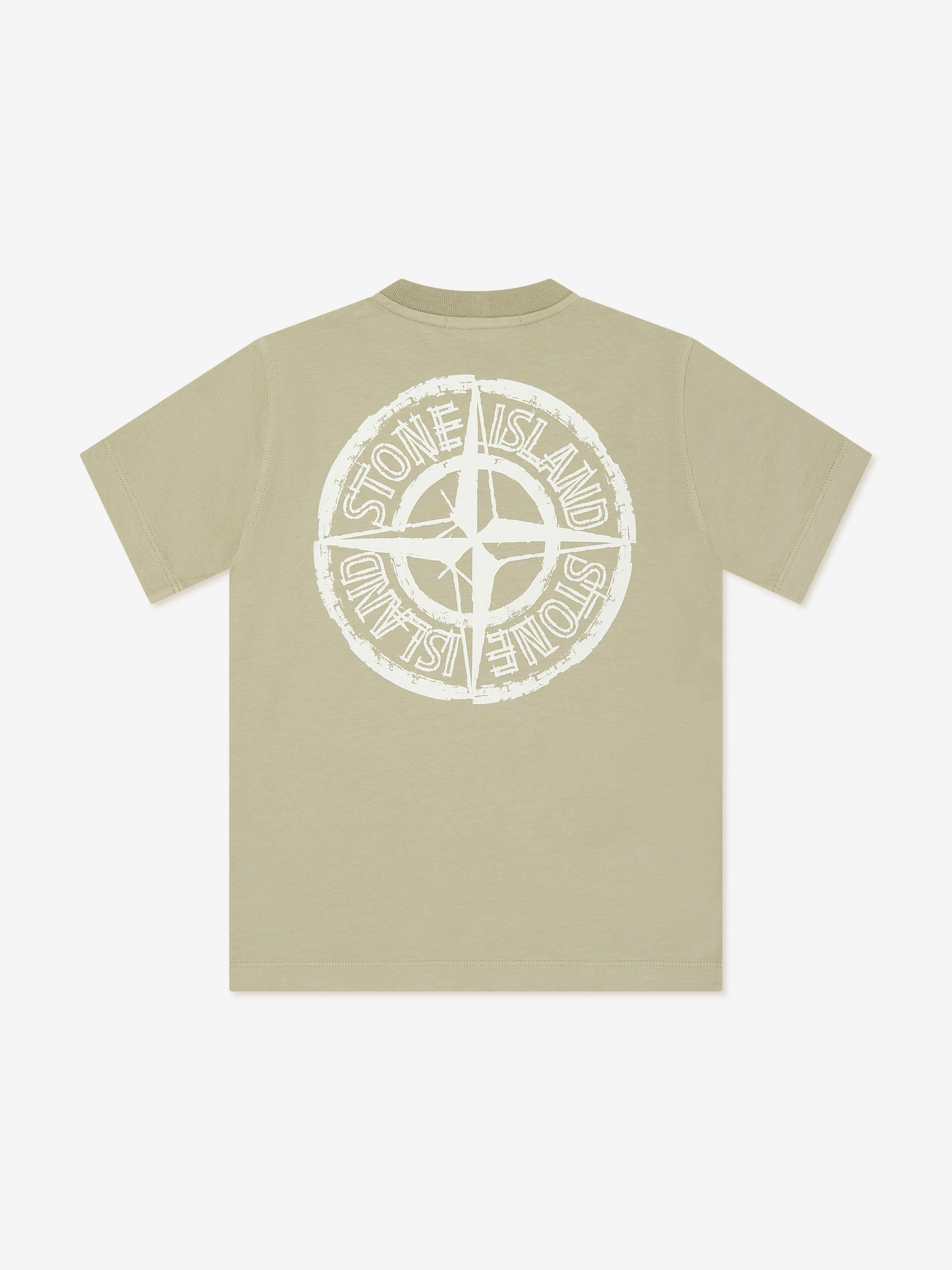 Jungen Logo T-Shirt in Beige
