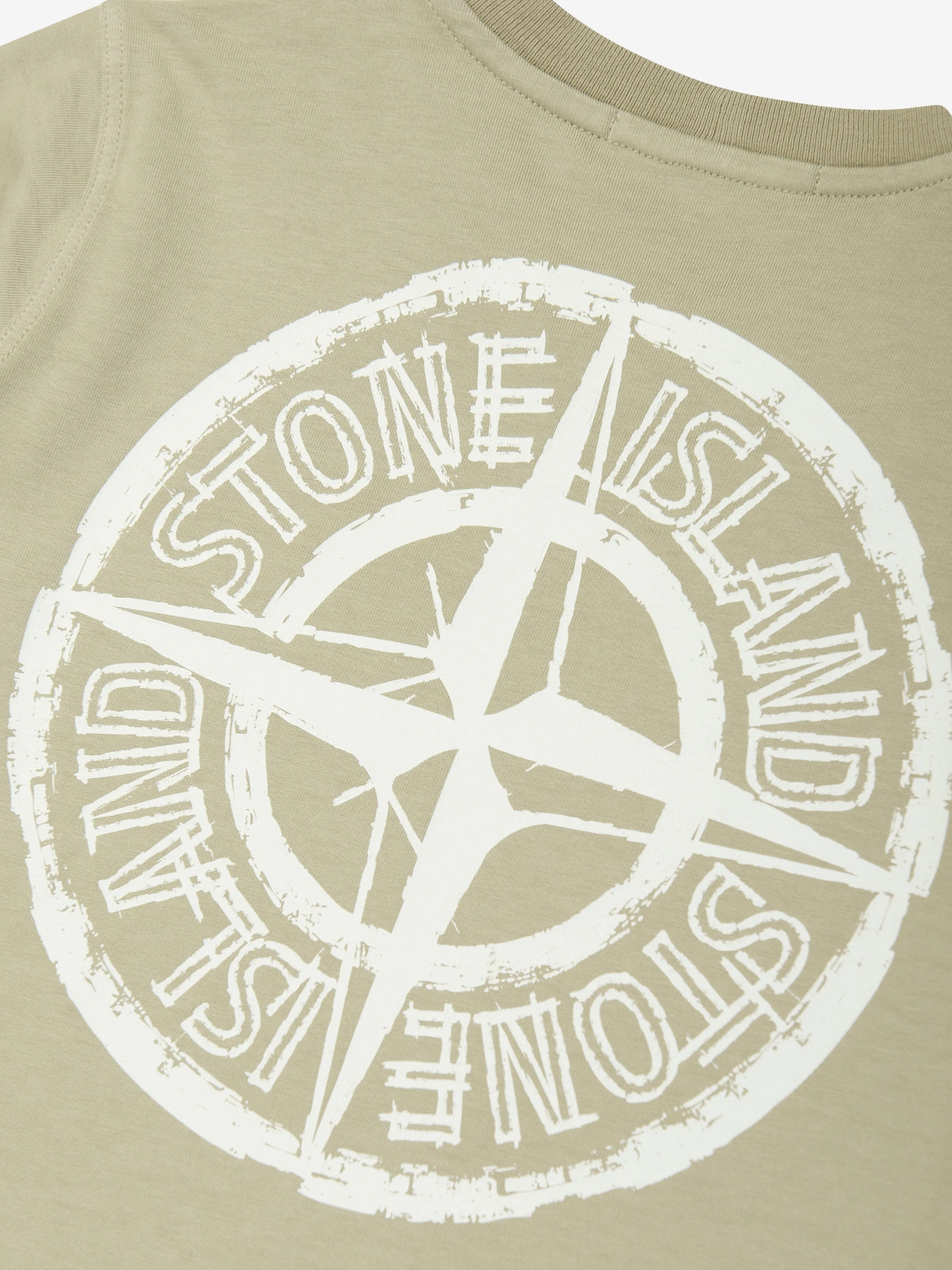 Jungen Logo T-Shirt in Beige