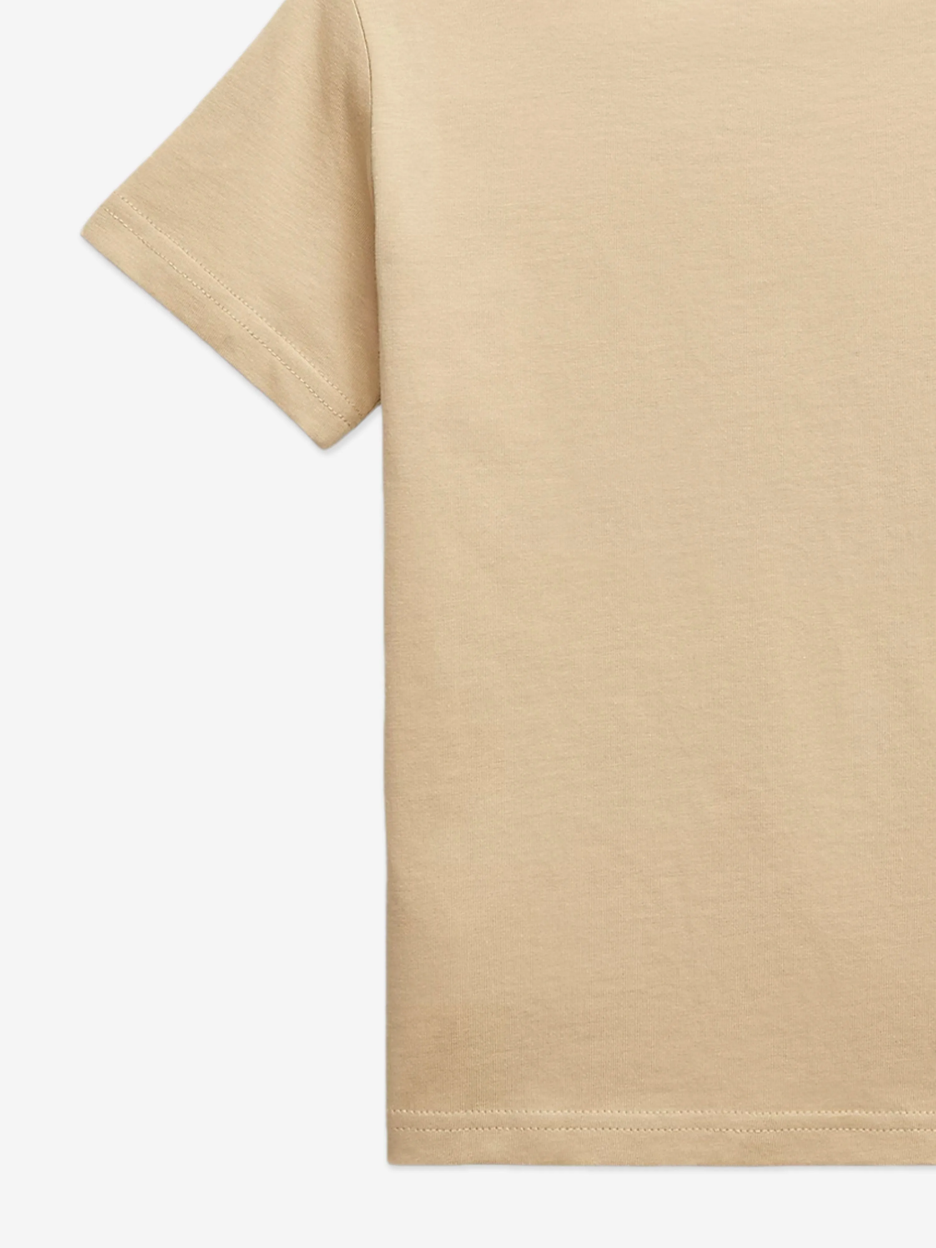 Jungen Logo T-Shirt in Beige