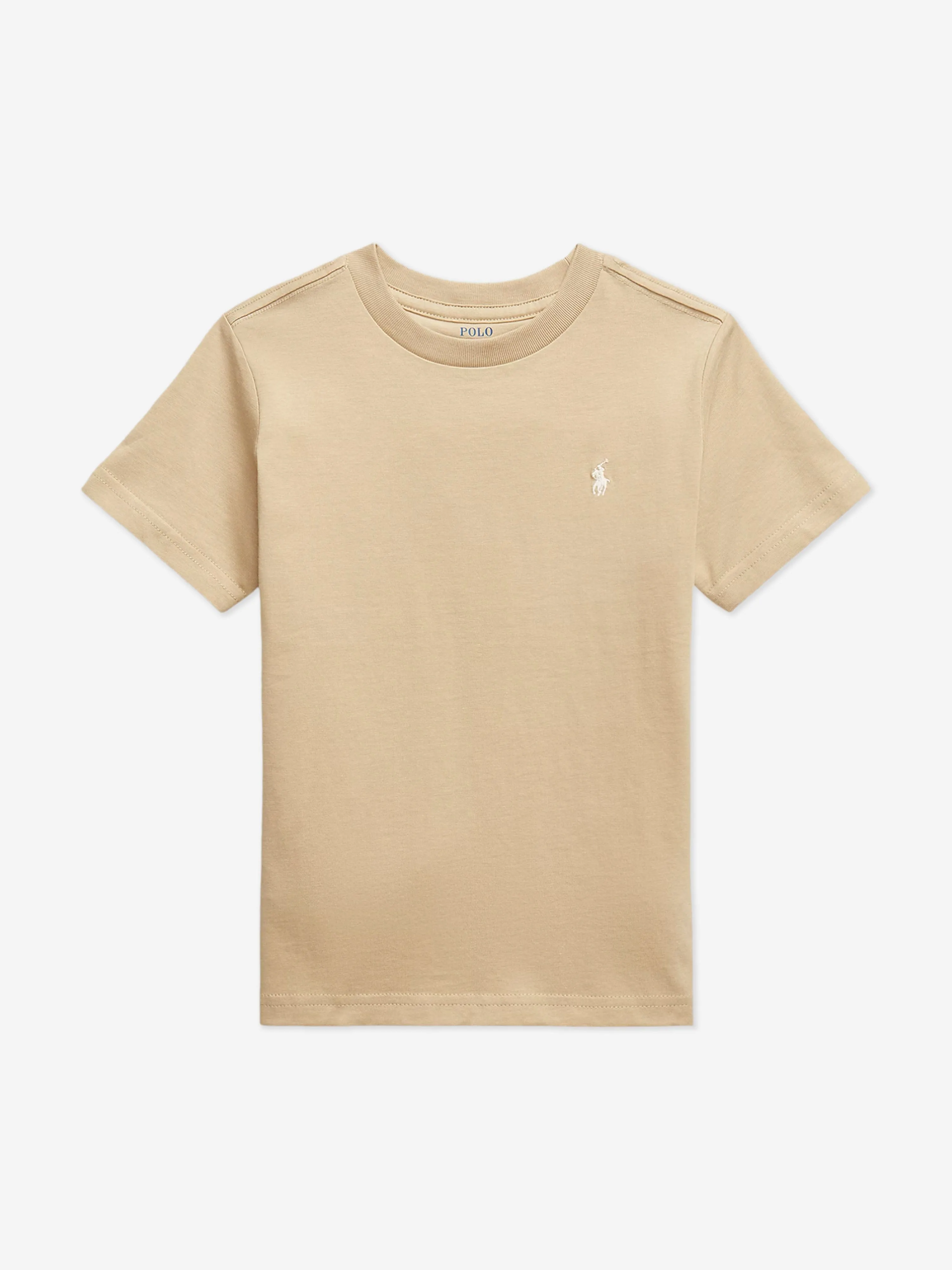 Jungen Logo T-Shirt in Beige