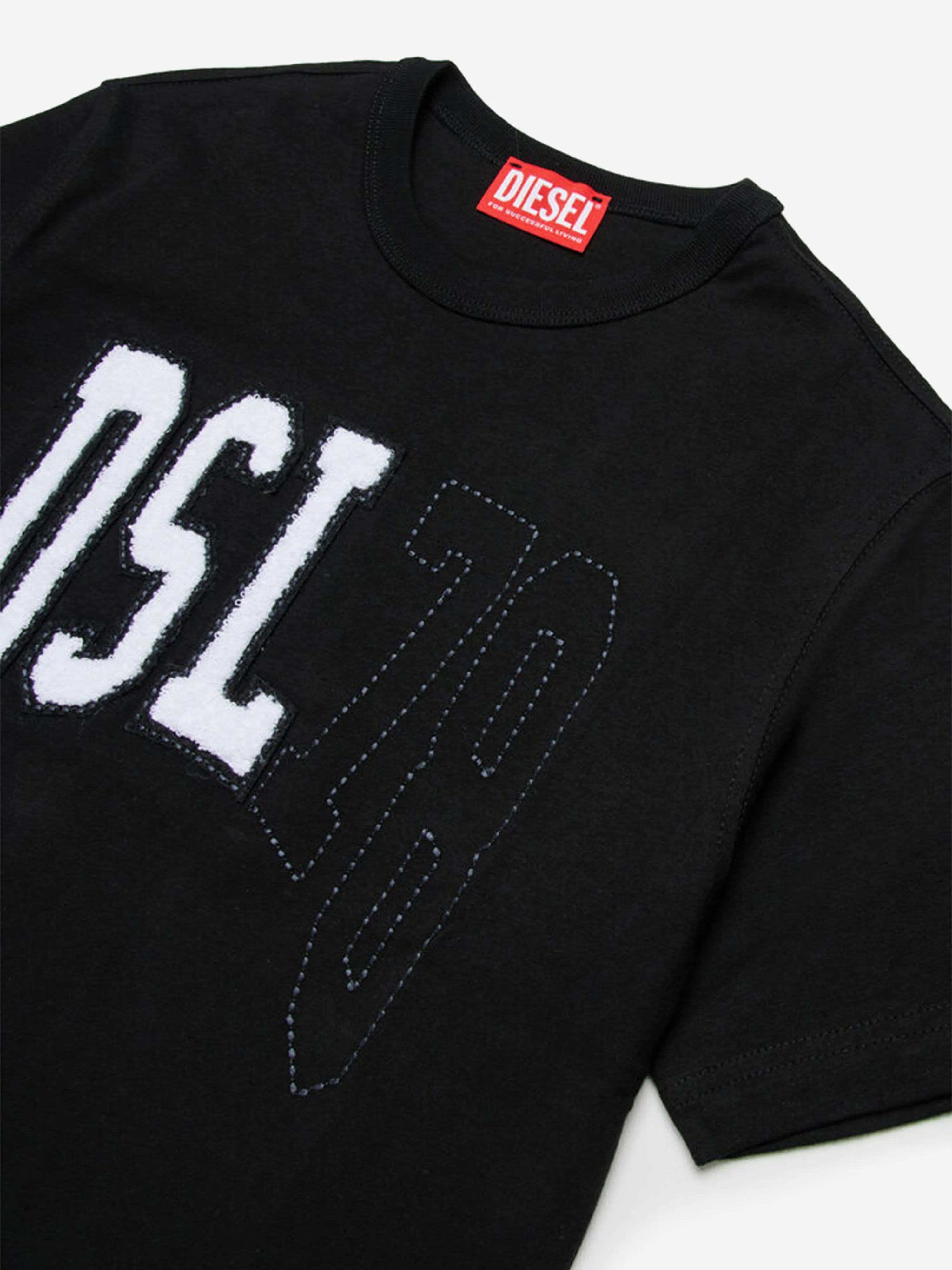 Jungen Logo T-Shirt in Schwarz