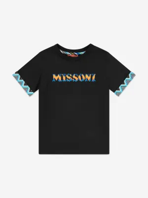 Jungen Logo T-Shirt in Schwarz